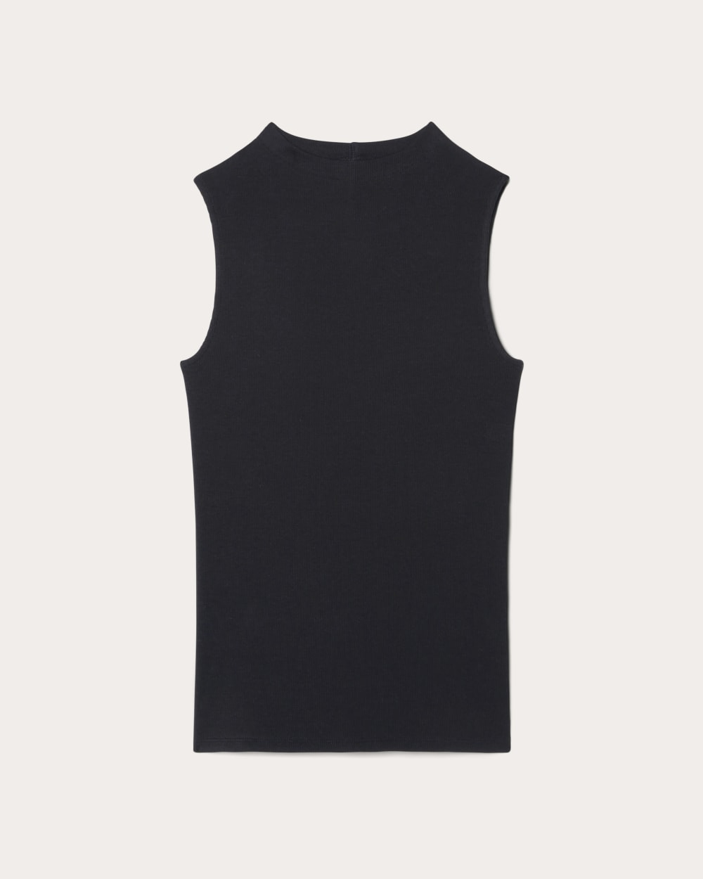 The Luxe Rib Funnel-Neck Tank Heathered Fatigue – Everlane