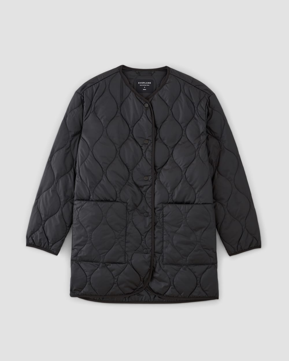 The ReNew Quilted Mid-Length Liner Black – Everlane