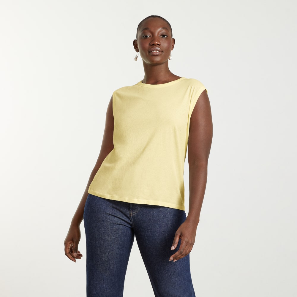 Yellow hotsell muscle tee