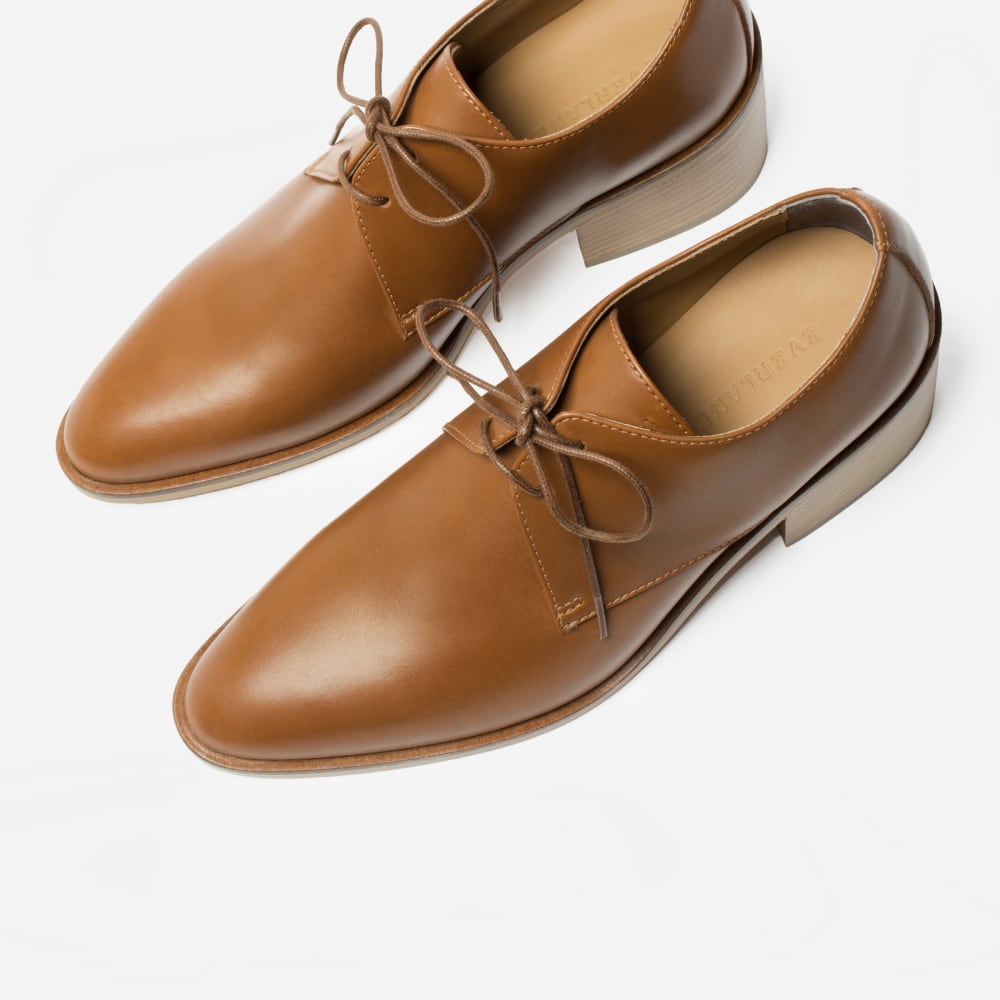The Heeled Oxford Cognac Everlane