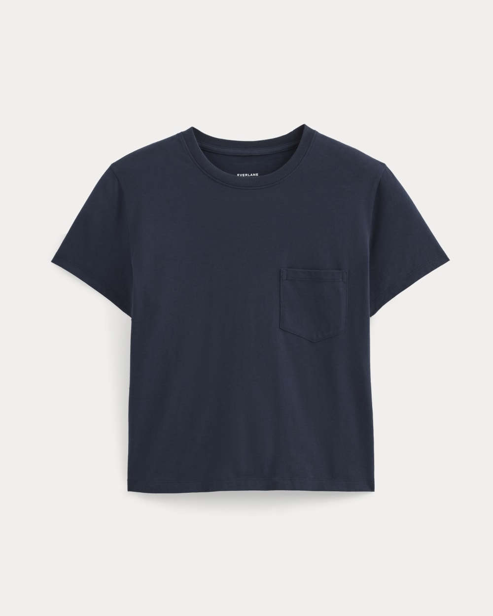 The Box-Cut Tee in Essential Cotton Deep Cobalt – Everlane