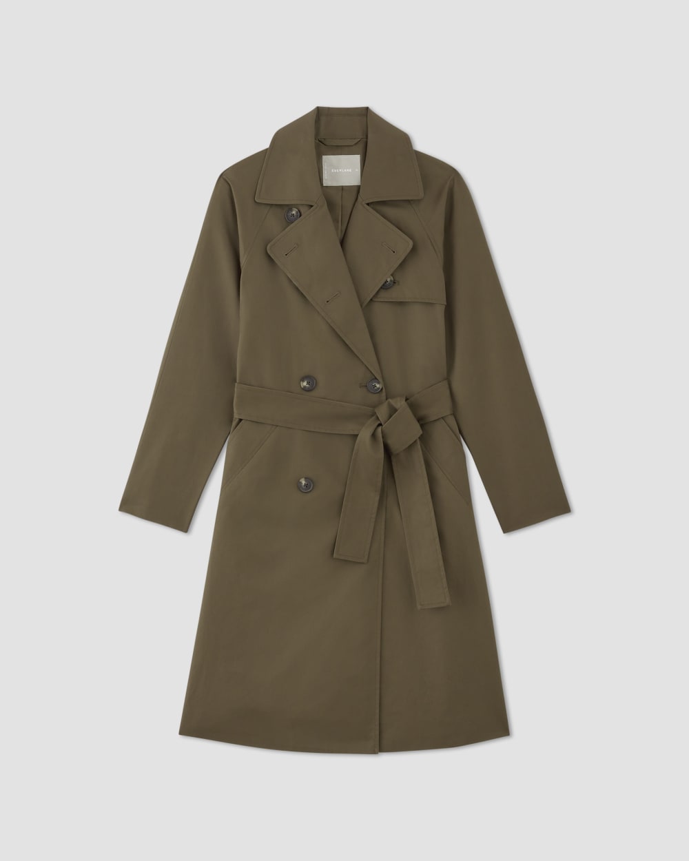 Everlane mac coat olive cheap