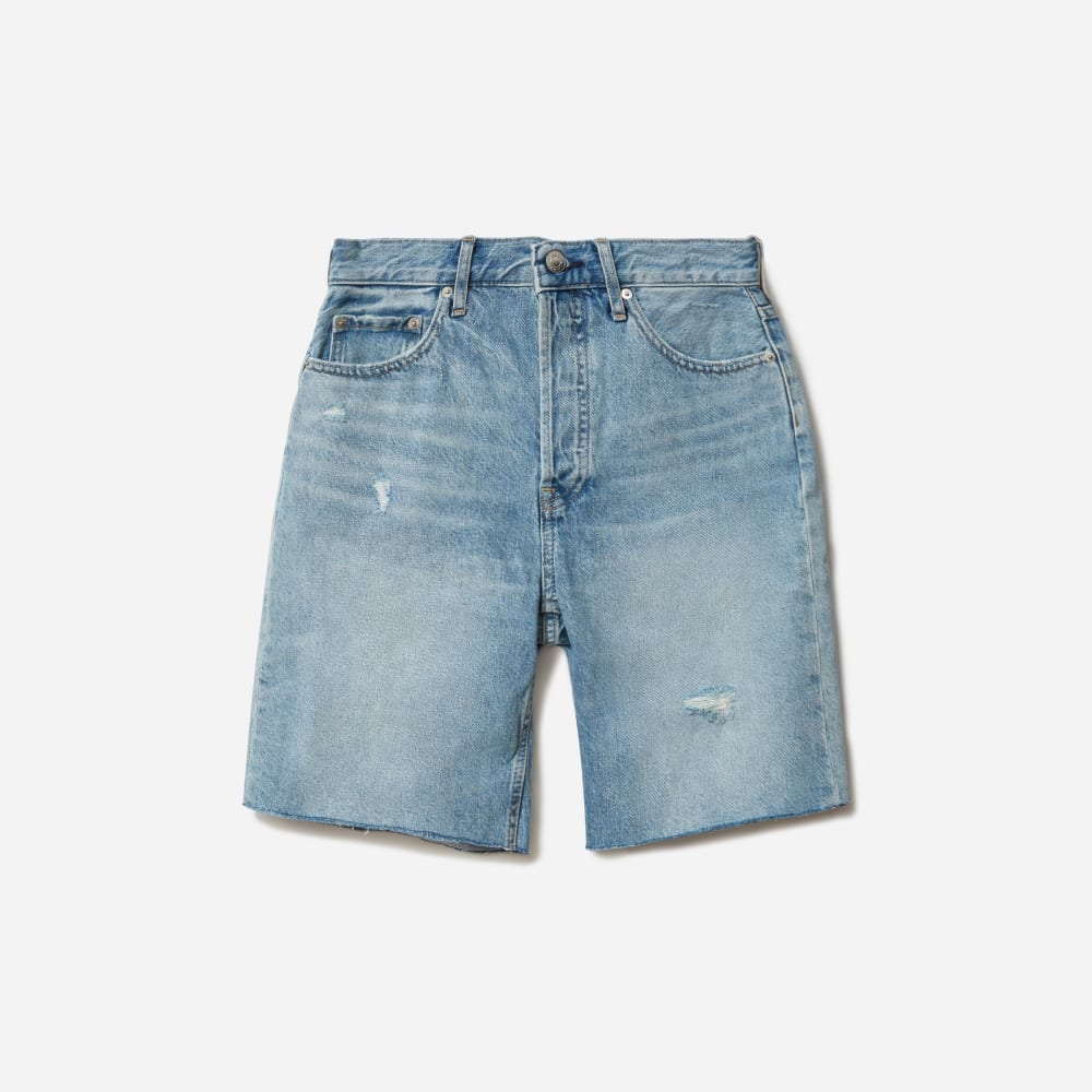 The '90s Cheeky Denim Short Distressed 