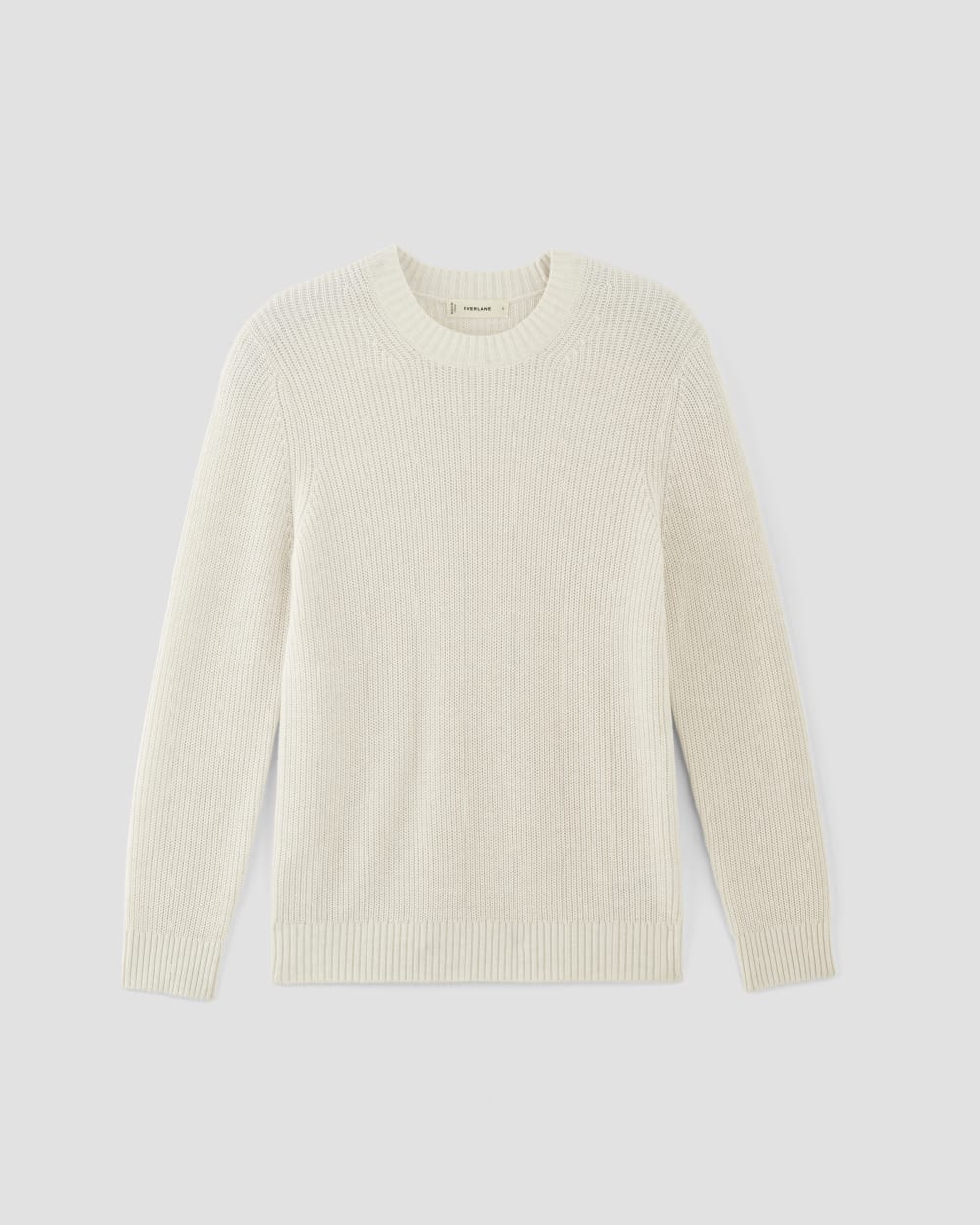 The No-Sweat Ribbed Crew Heathered Grey – Everlane