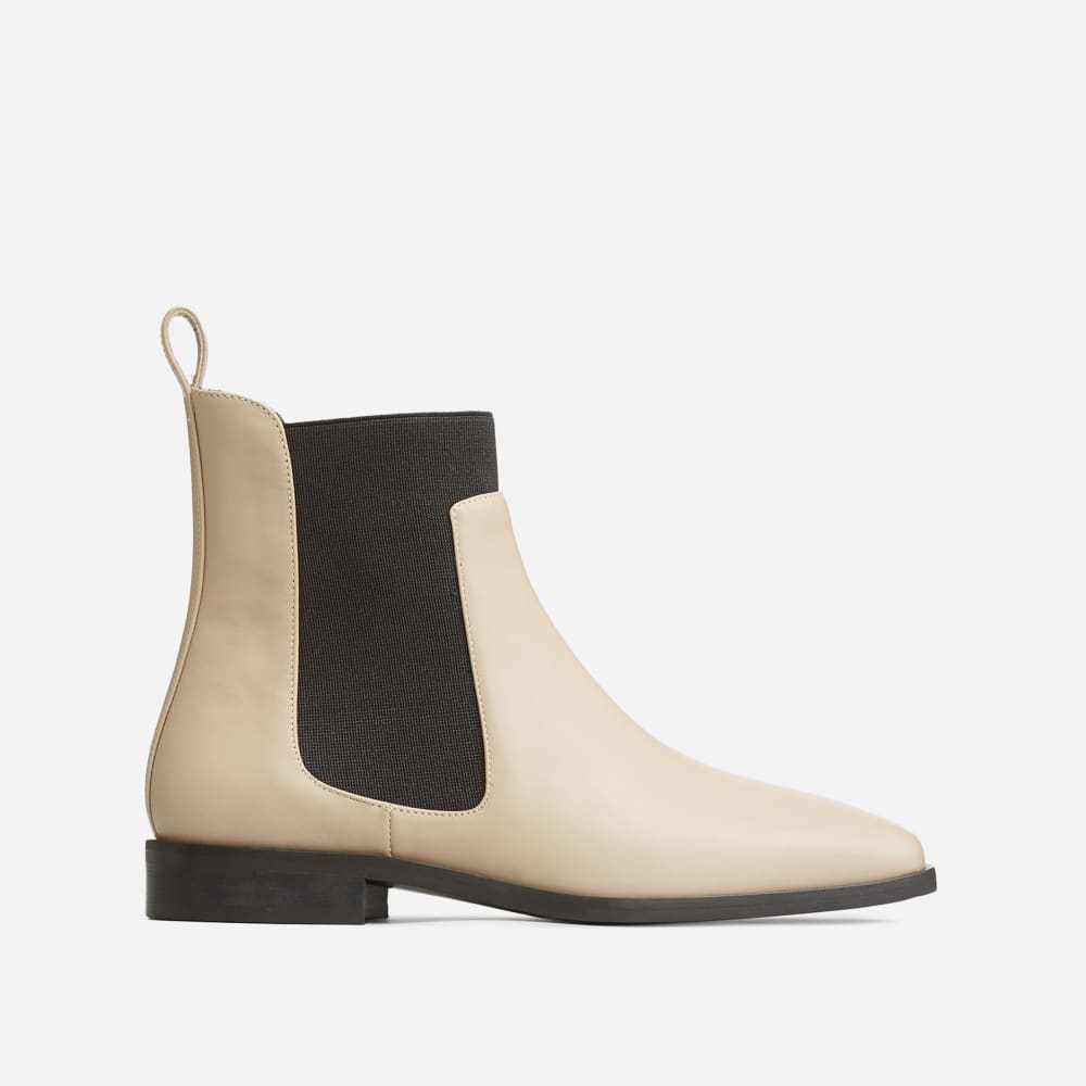 The Italian Leather Square Toe Chelsea Boot Sand – Everlane