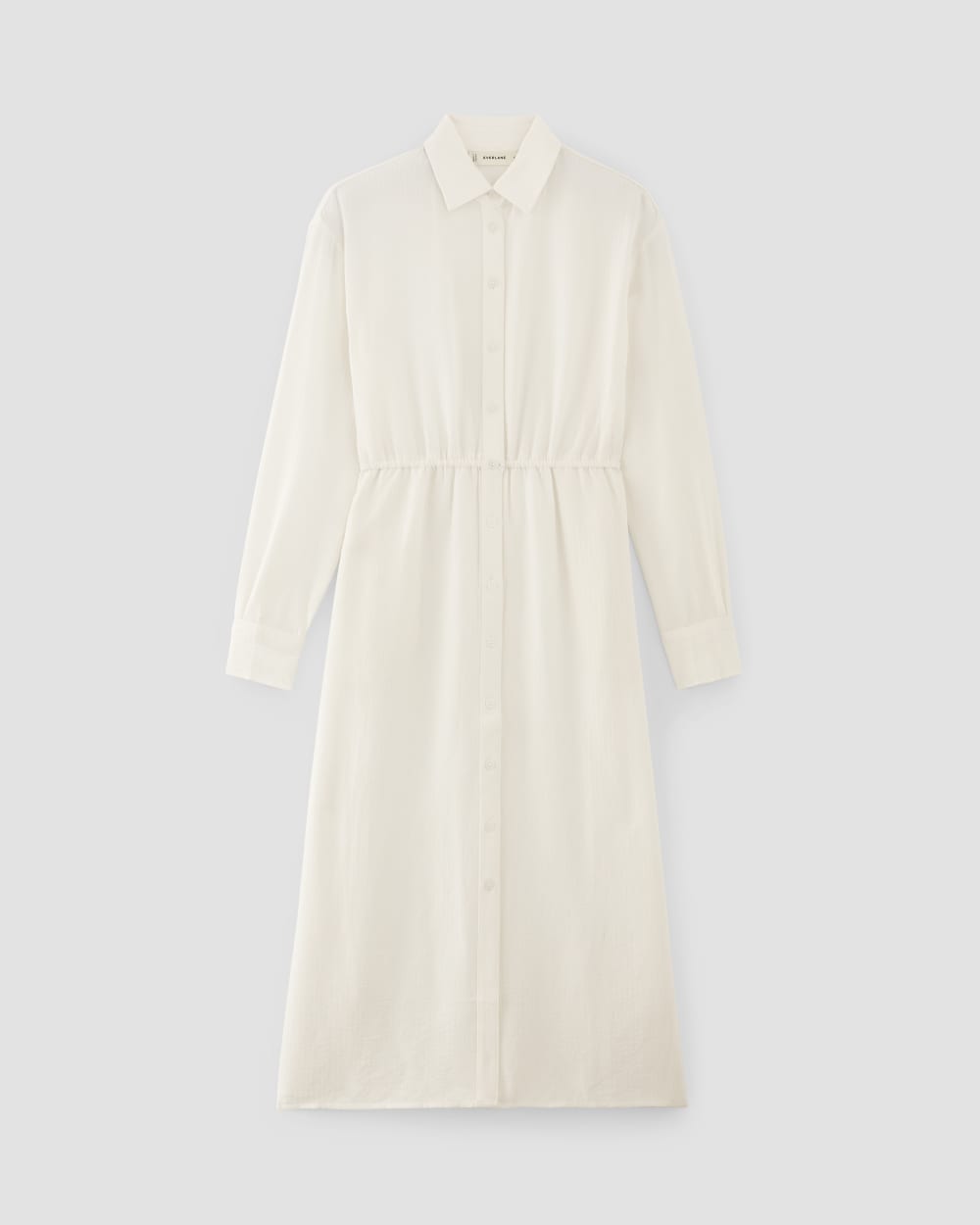 The Mini Jacquard Stripe Shirt Dress Bone – Everlane
