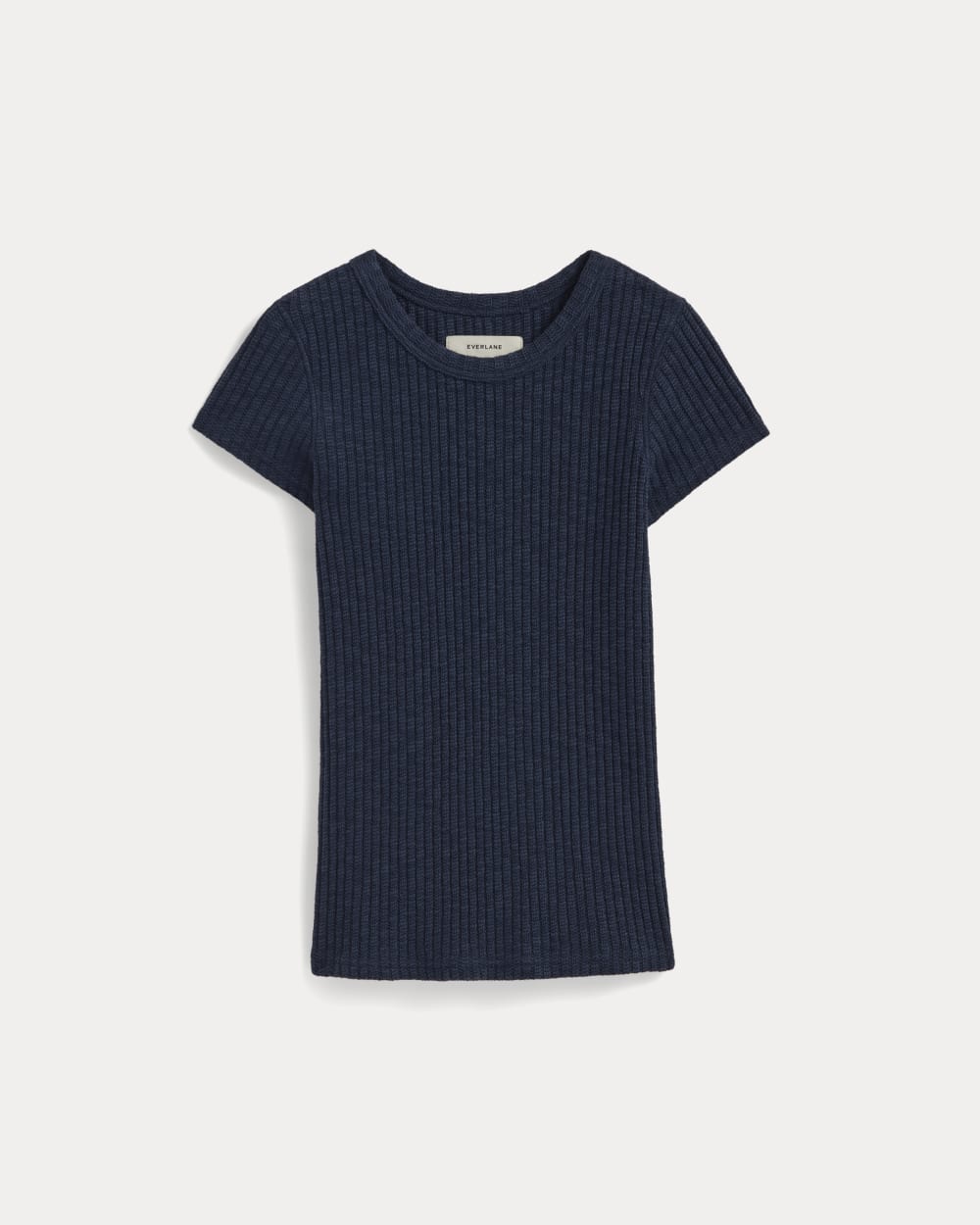 The Cozy Rib Tee Navy – Everlane