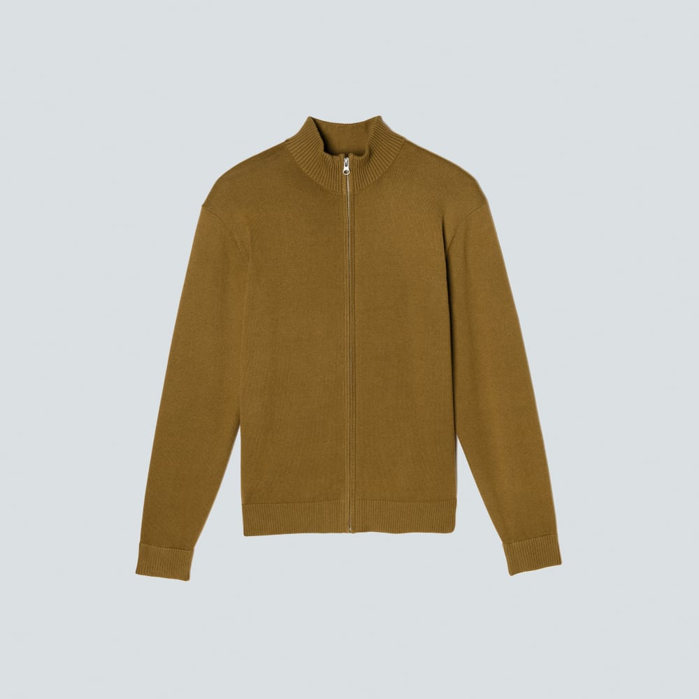 The No Sweat Full Zip Sweater Tapenade Everlane