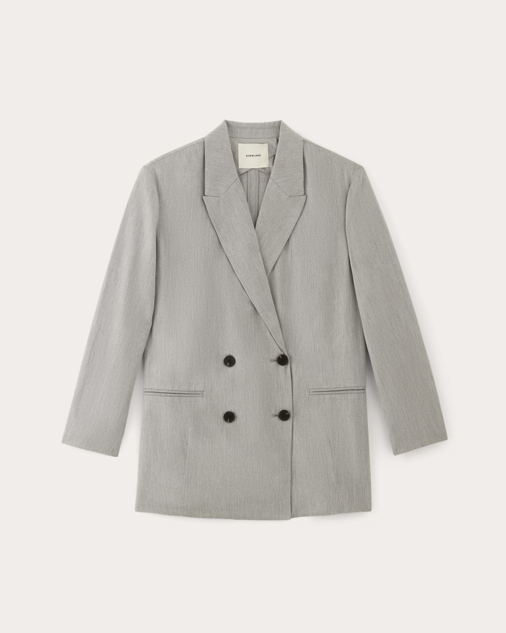 The Double-Breasted Blazer in Buttersmooth Heather Steel