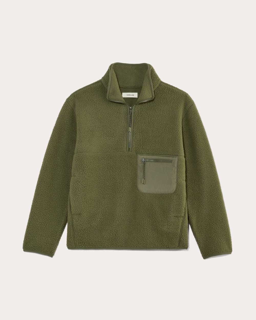 Everlane fleece half zip 2025