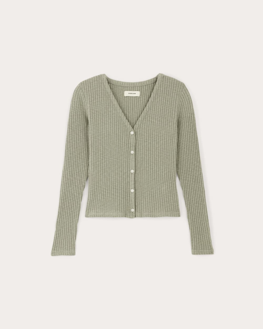 【COSYHARU】Moss V-neck ribbed cardigan COSYHARU】Moss V-neck ribbed cardigan (COSYHARU/カーディガン