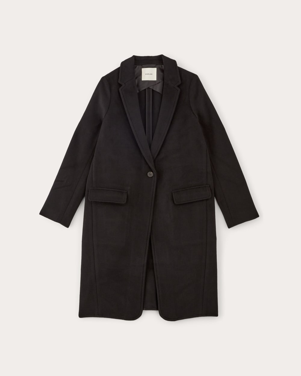The Topcoat in Wool Black Everlane