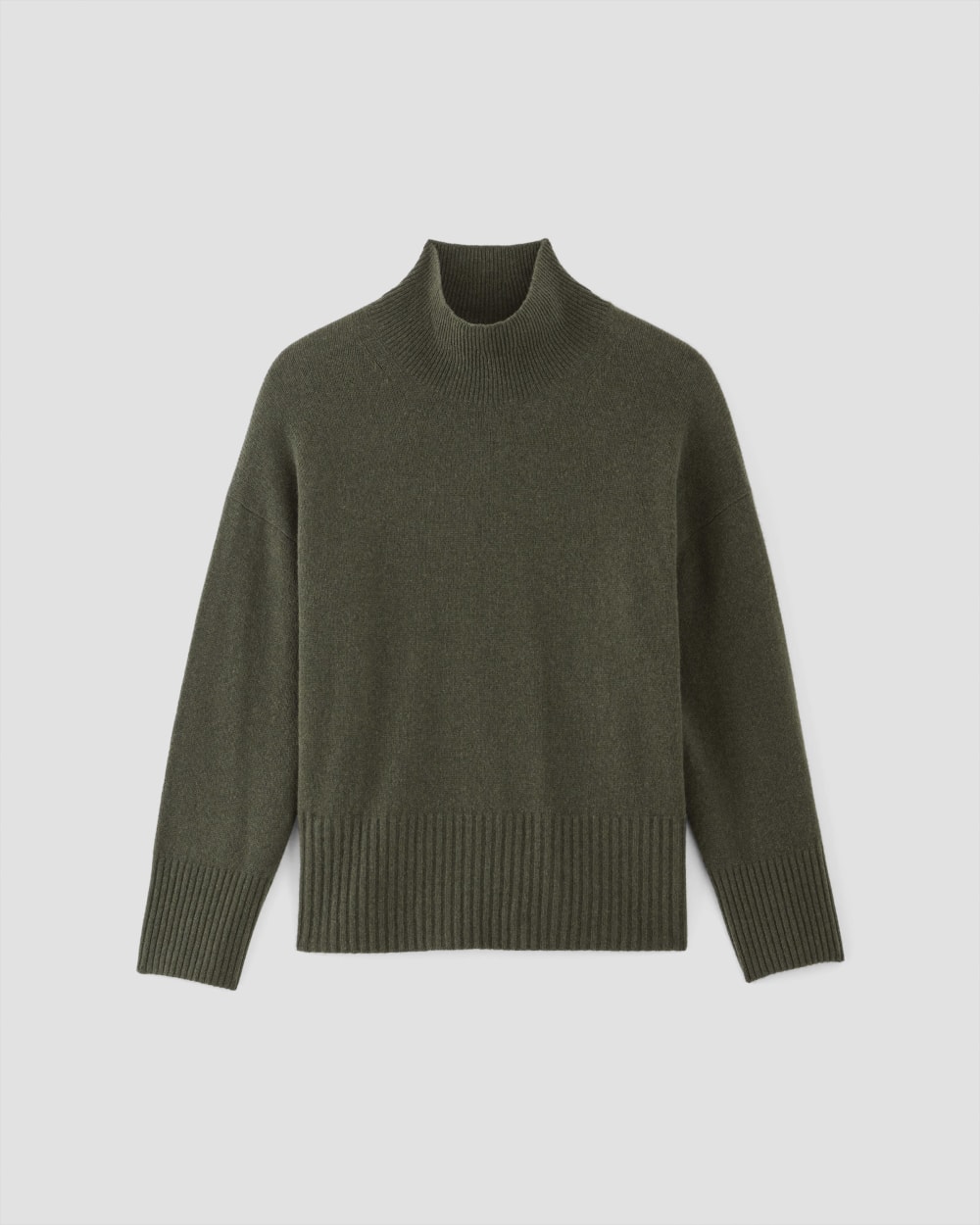 Women's oversized black turtleneck store sweater