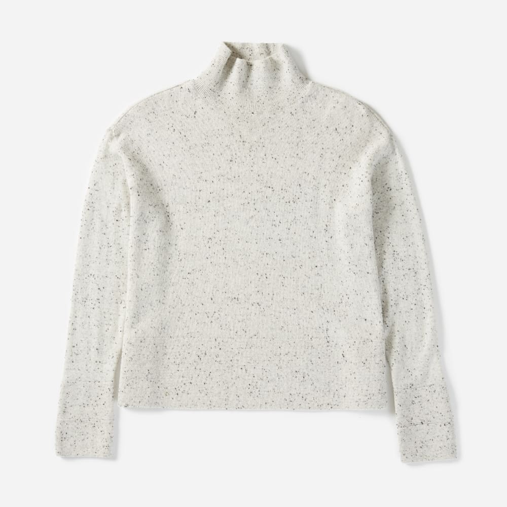 The Cashmere Square Turtleneck Frost Donegal Everlane