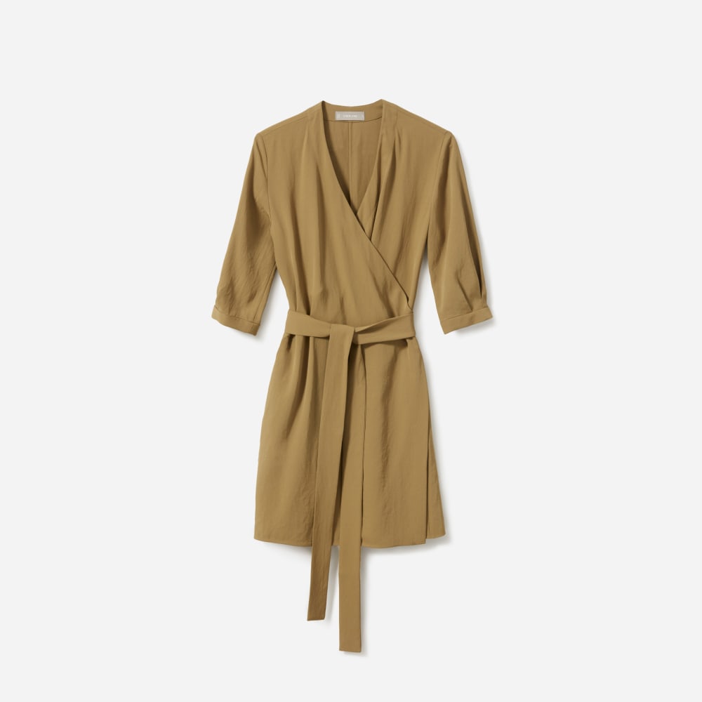 Everlane Long-Sleeve Mini Wrap Dress Review