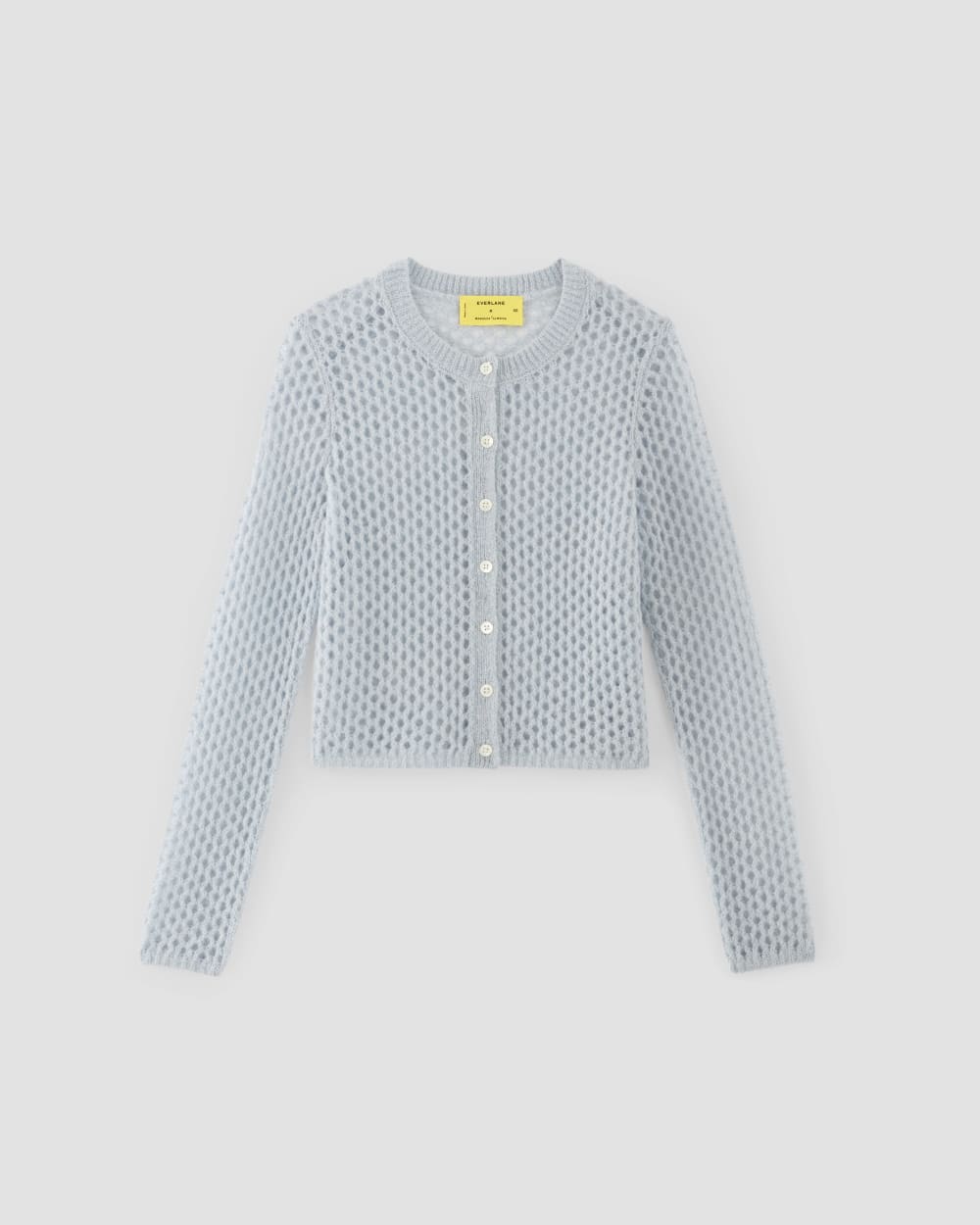 The Everlane x Marques' Almeida Alpaca Mesh Cardigan Red