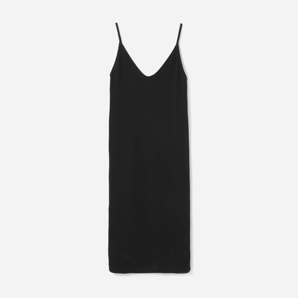 The Japanese GoWeave Slip Dress Black Everlane