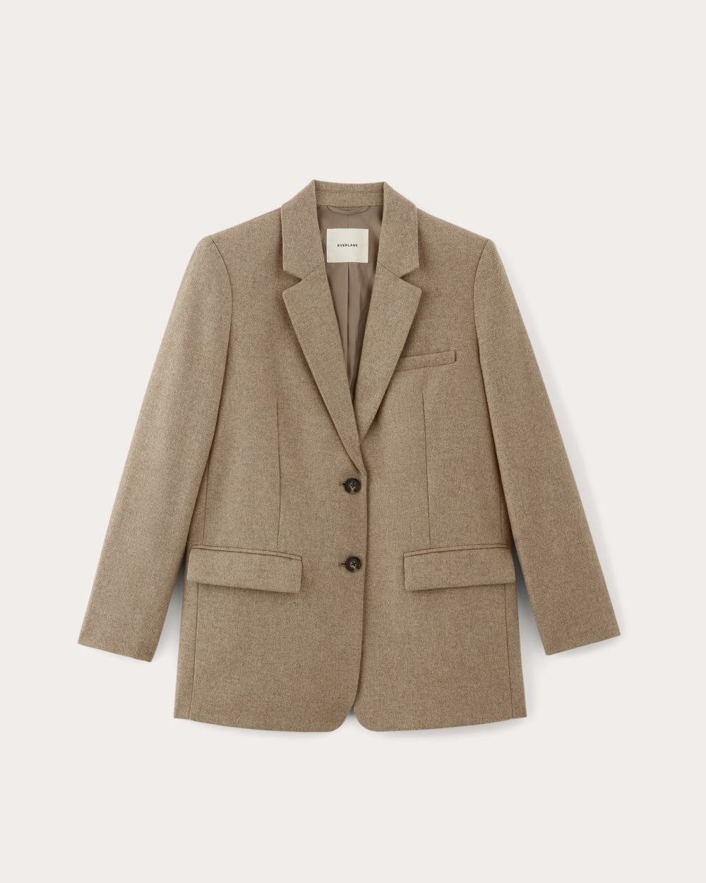 The Oversized Blazer in Wool Grey Herringbone Everlane