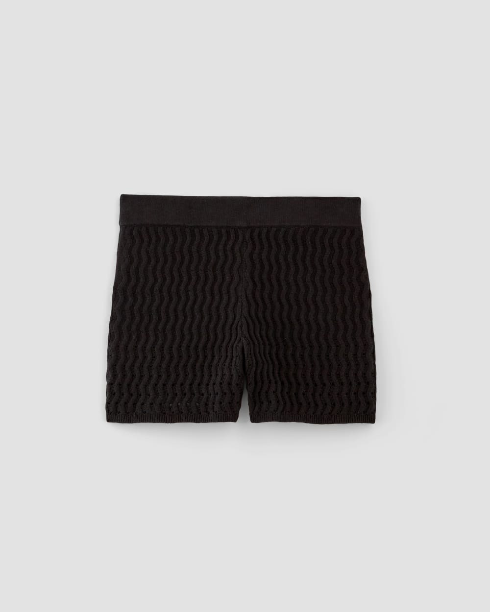 Shorts de crochet negro 2025