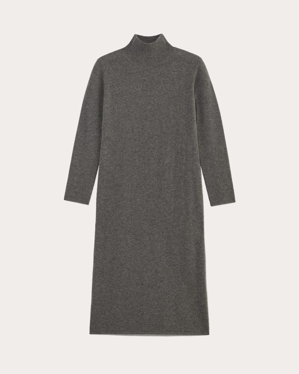 Everlane Women s Turtleneck Sweater Dress in Cashmere in Heather Charcoal Size 2XS