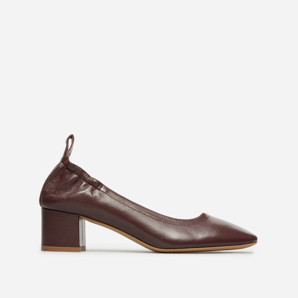 The Day Heel in Narrow Fit Oxblood Everlane
