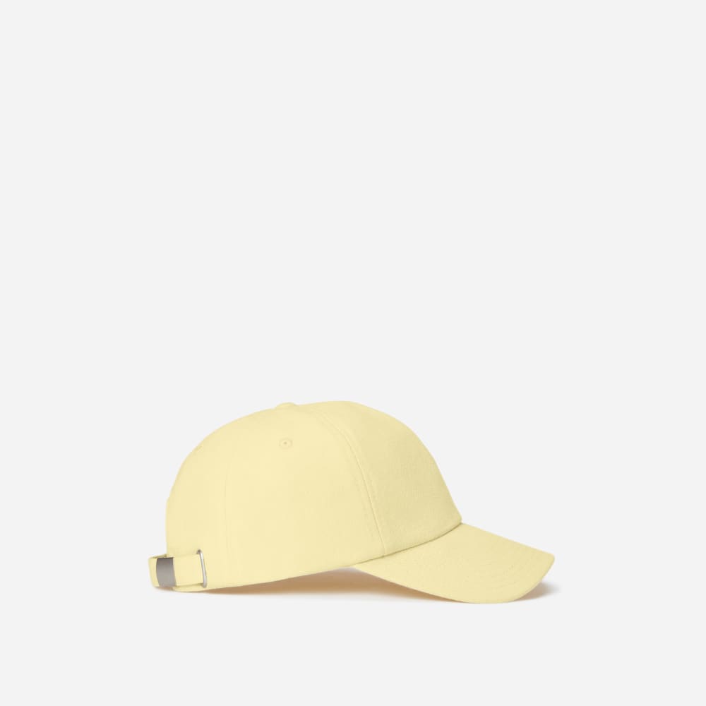 Pastel yellow baseball cap deals