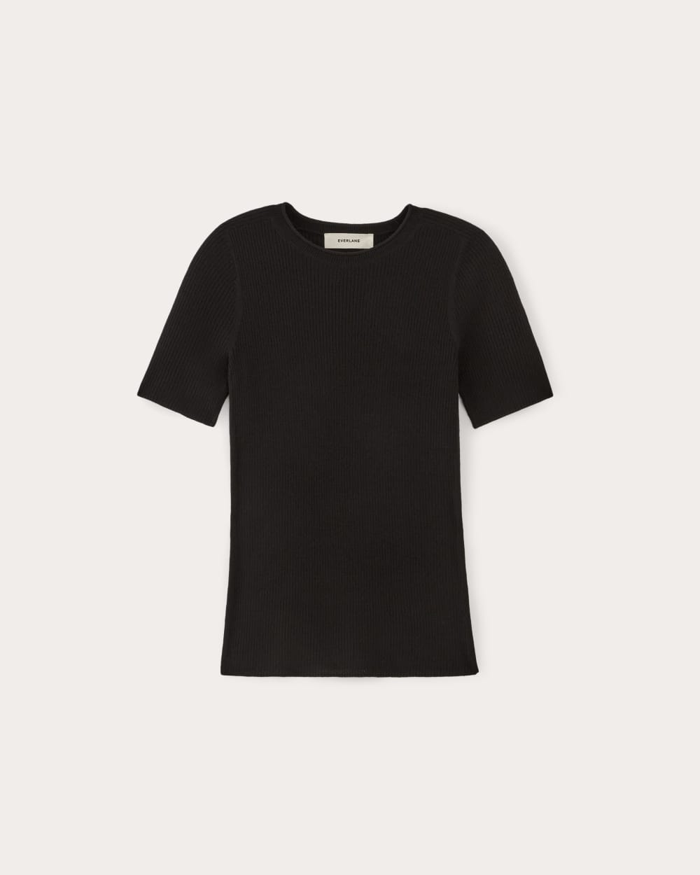 The Sweater Tee in Ultrasoft Merino Heather Cocoa Everlane