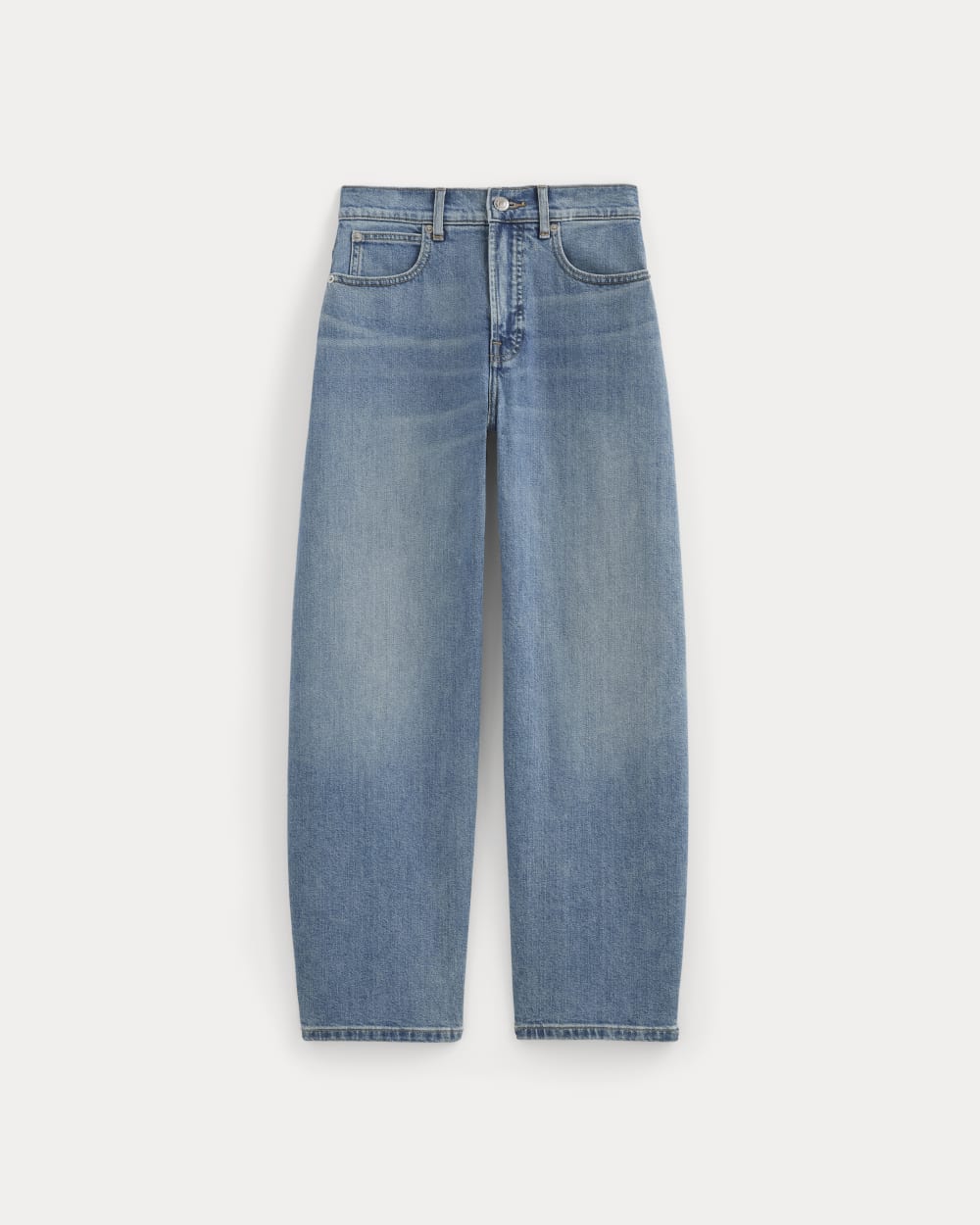 【2plan】Rust Washed Wide Curve Denim Vintage Washed Distressed Curved Jeans – Copping Zone