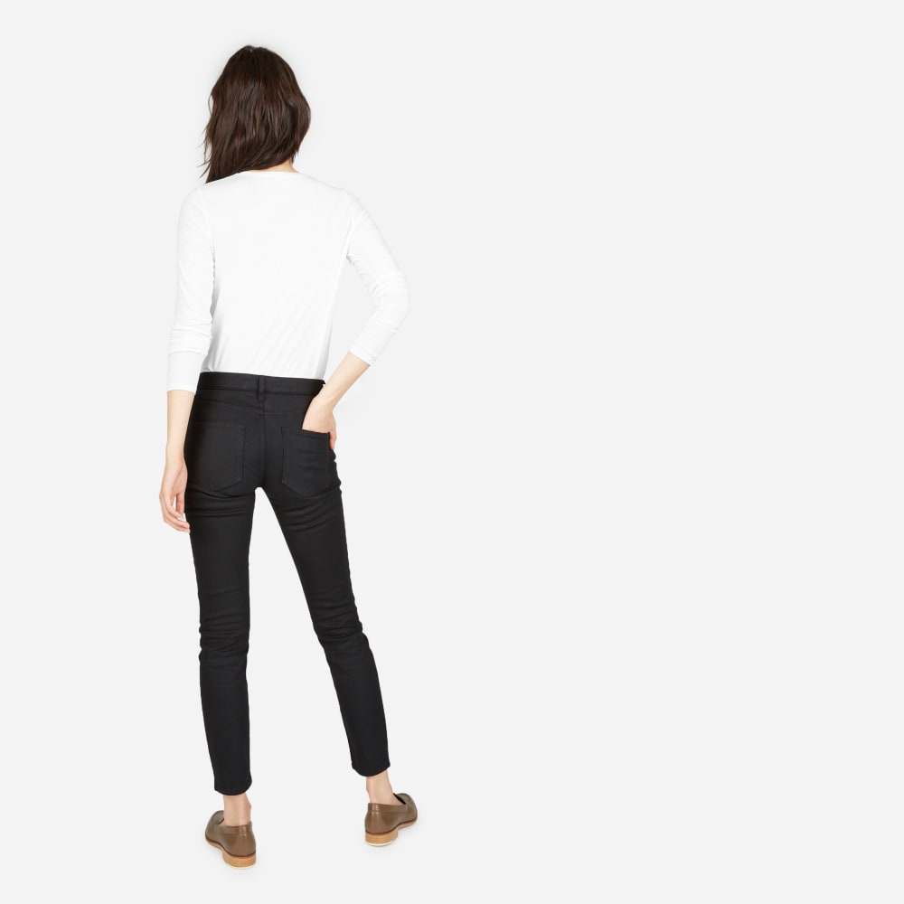 The Slim Cotton Long-Sleeve Crew White 