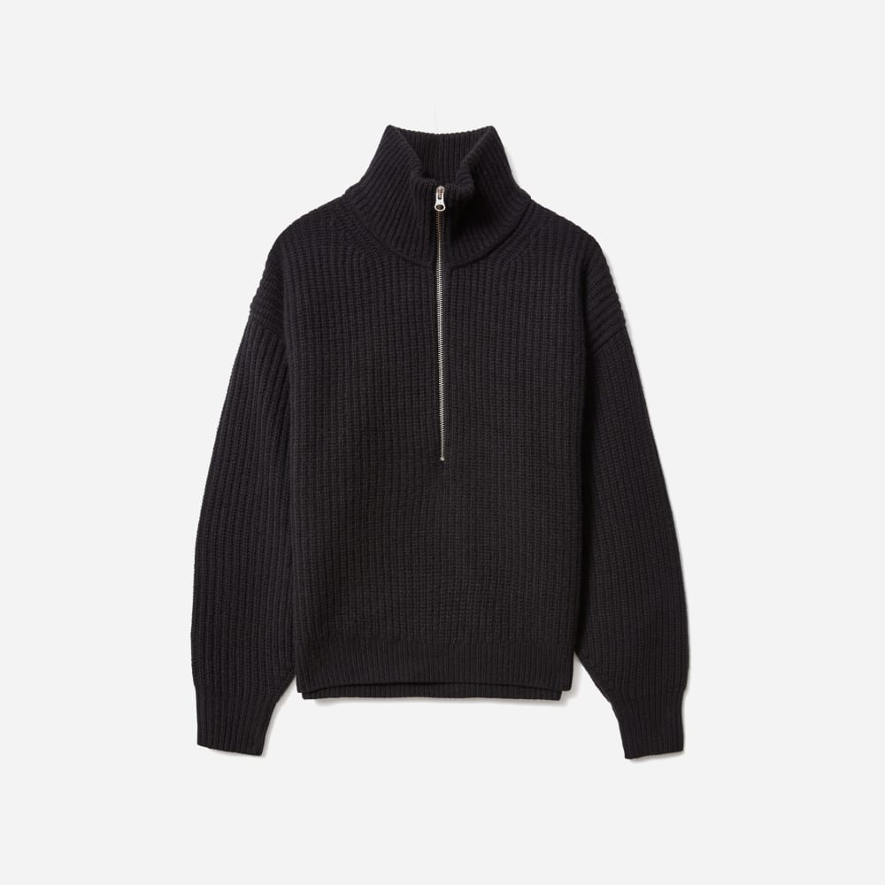 everlane half zip fleece