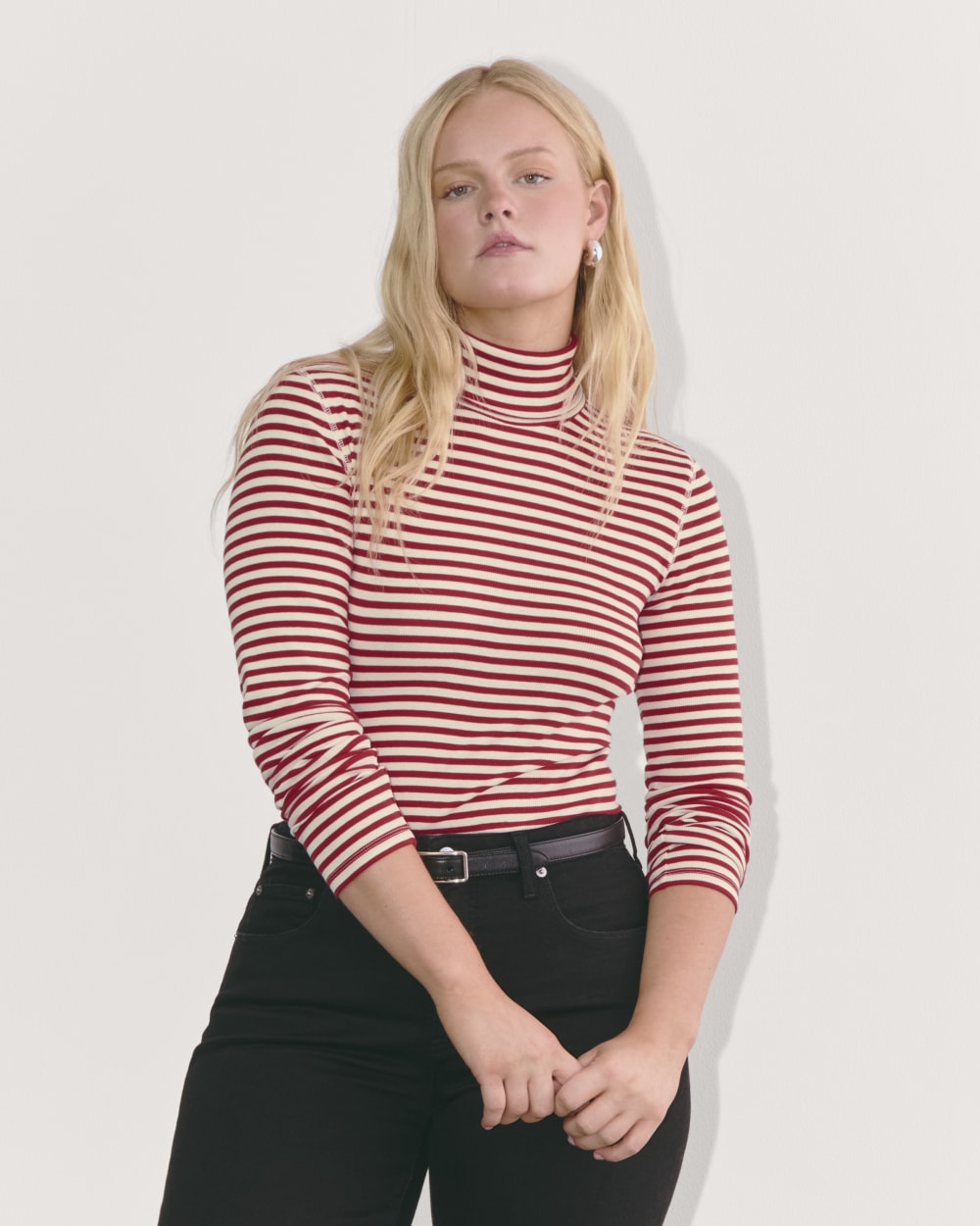 Everlane black turtleneck top