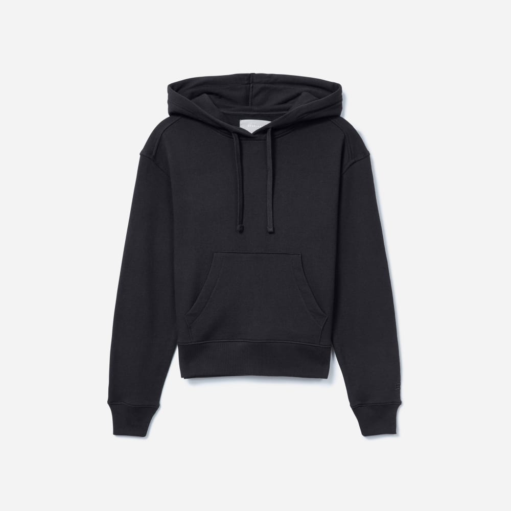 Washed Cotton French Terry Zip Hoodie - Mocha Black Stripes