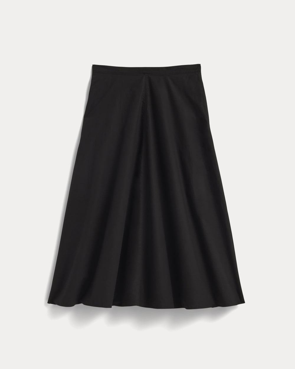 The Midi Skirt in Ultrasoft Cotton Black – Everlane