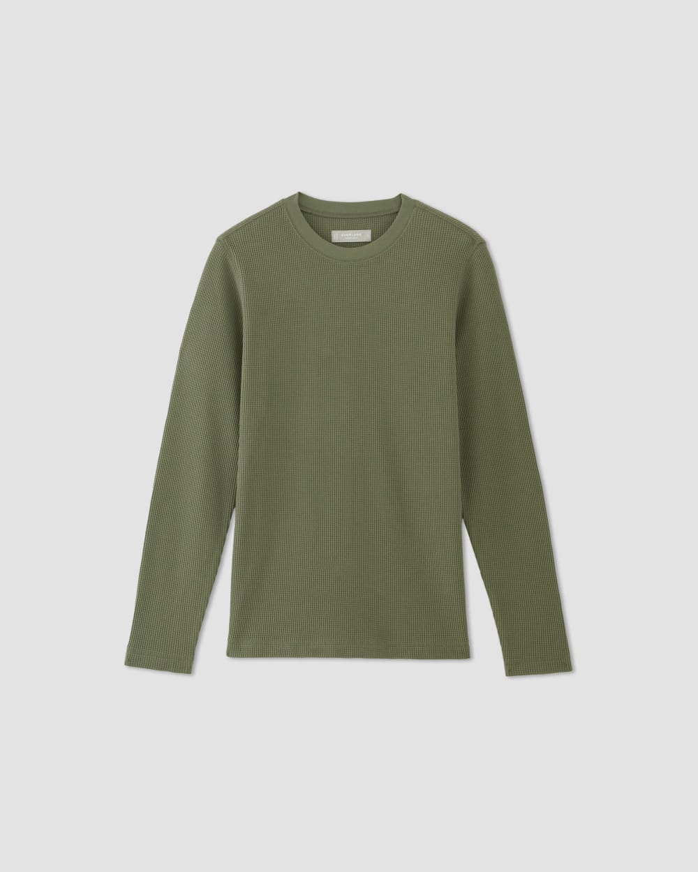 panelled waffle long sleeve - navy / blue – always do what