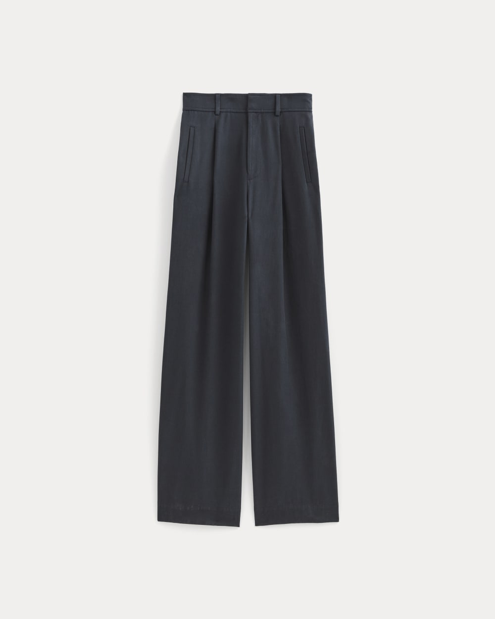 The Draper Pleated Pant in Buttersmooth Black – Everlane