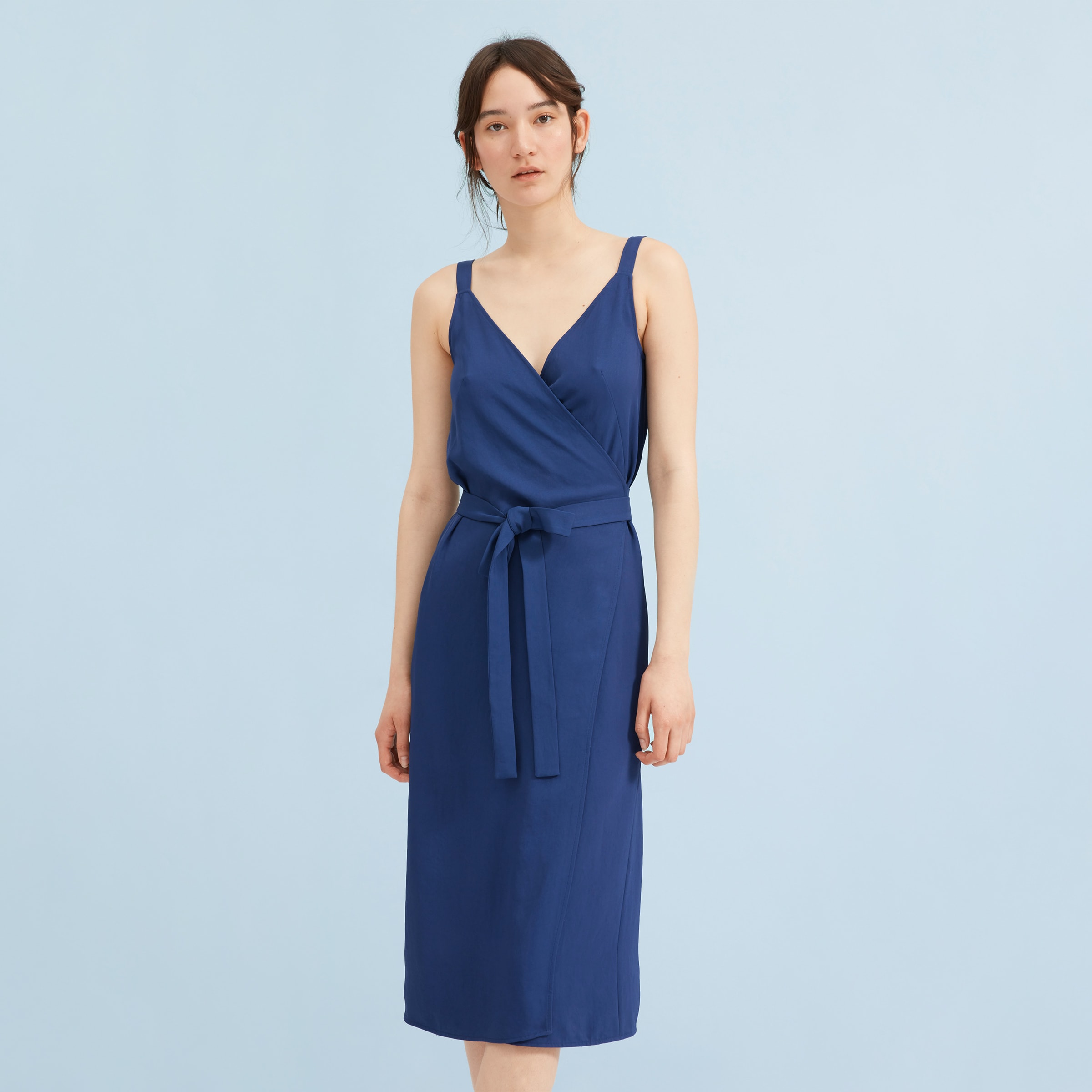 everlane tank wrap dress