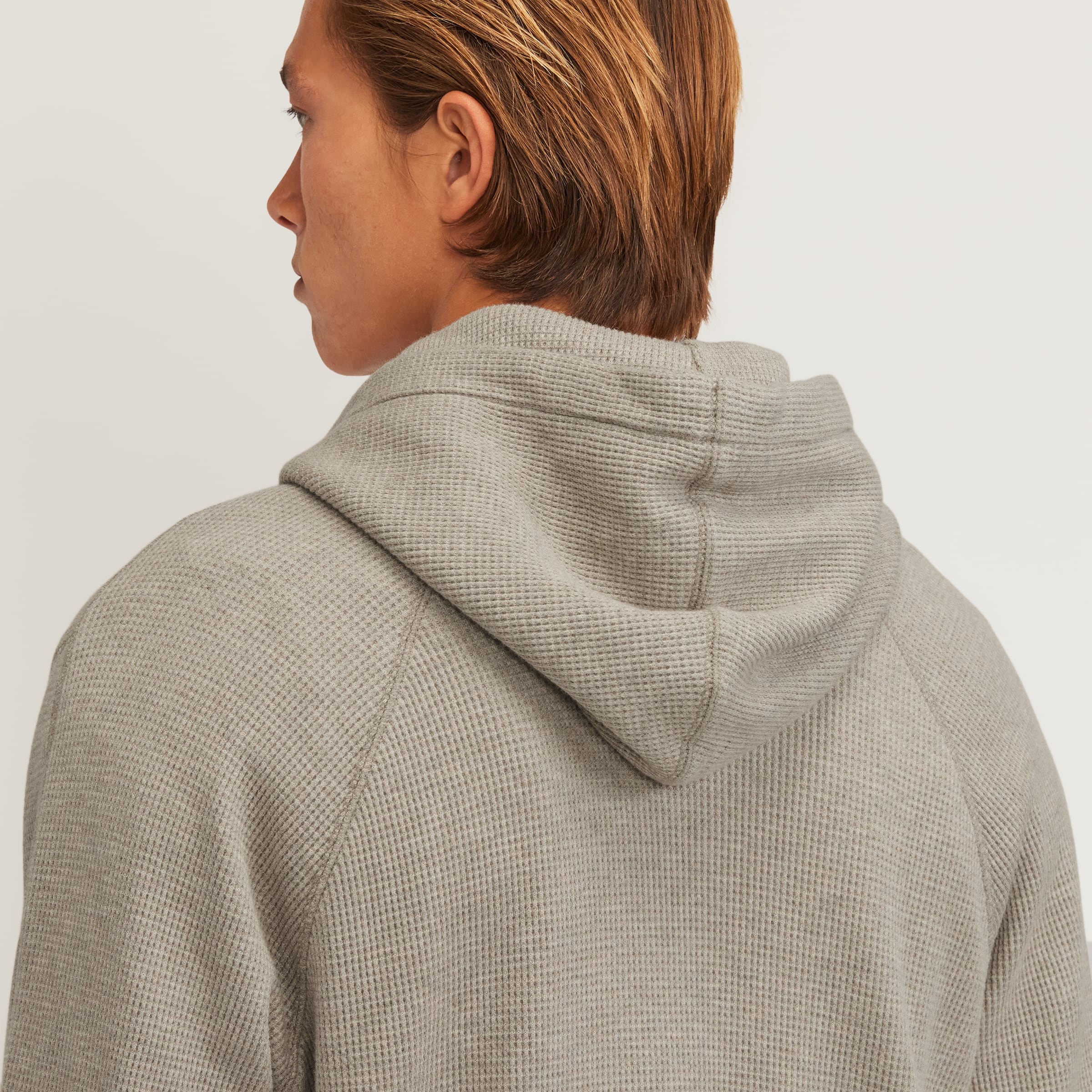 The Waffle-Knit Hoodie Black – Everlane