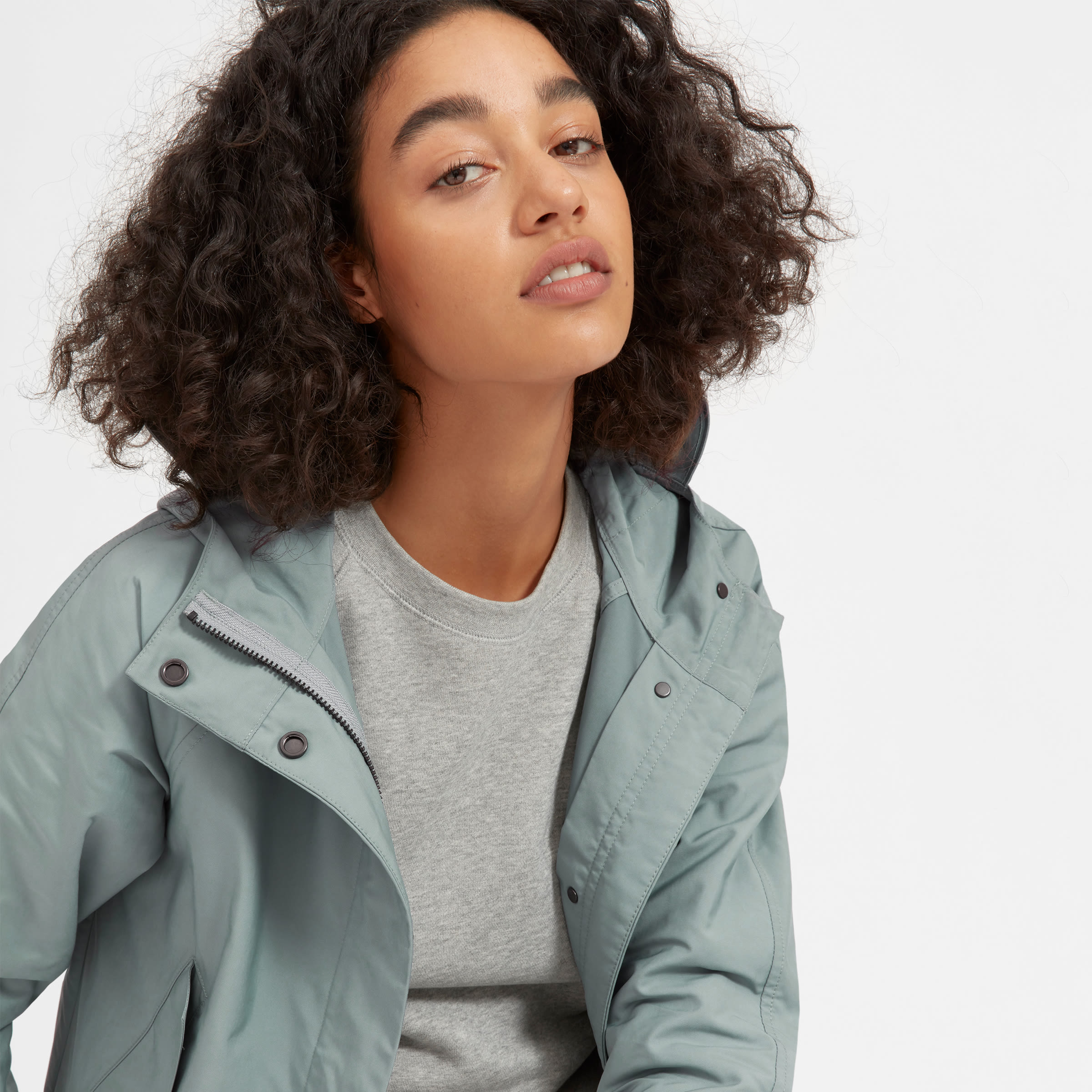 Cropped City Anorak Pale Sage – Everlane