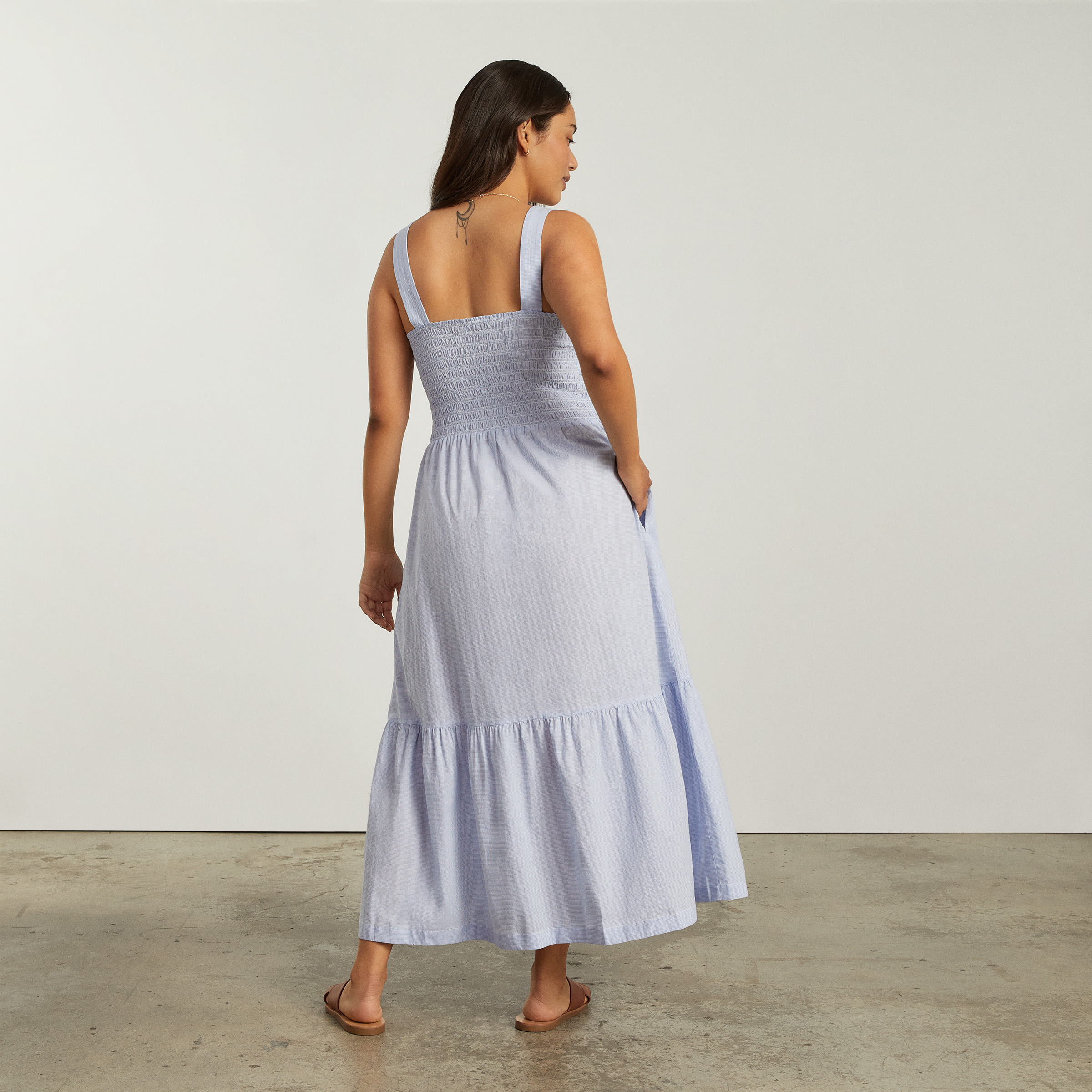 The Smock Dress Bluebell Gingham – Everlane