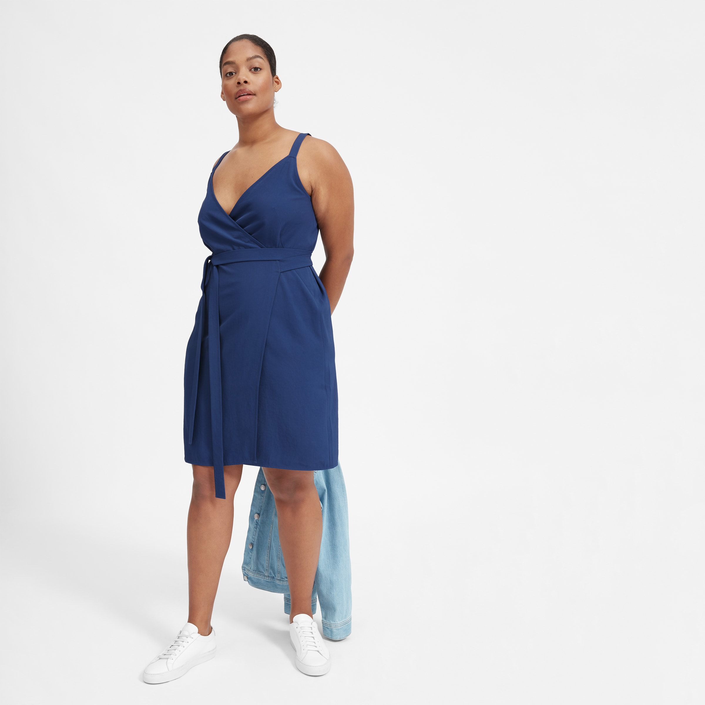 Everlane goweave wrap dress review online