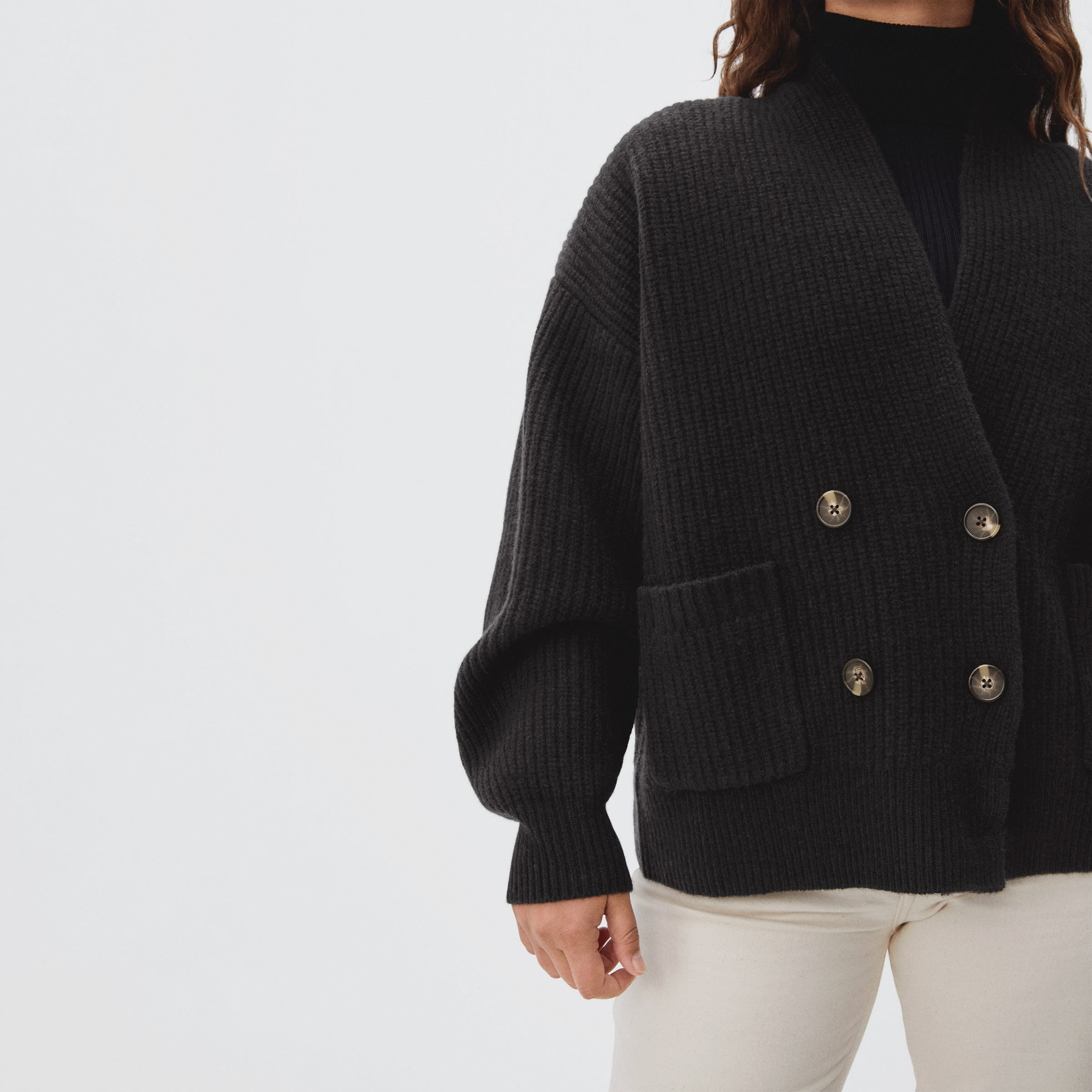 double breasted sweater