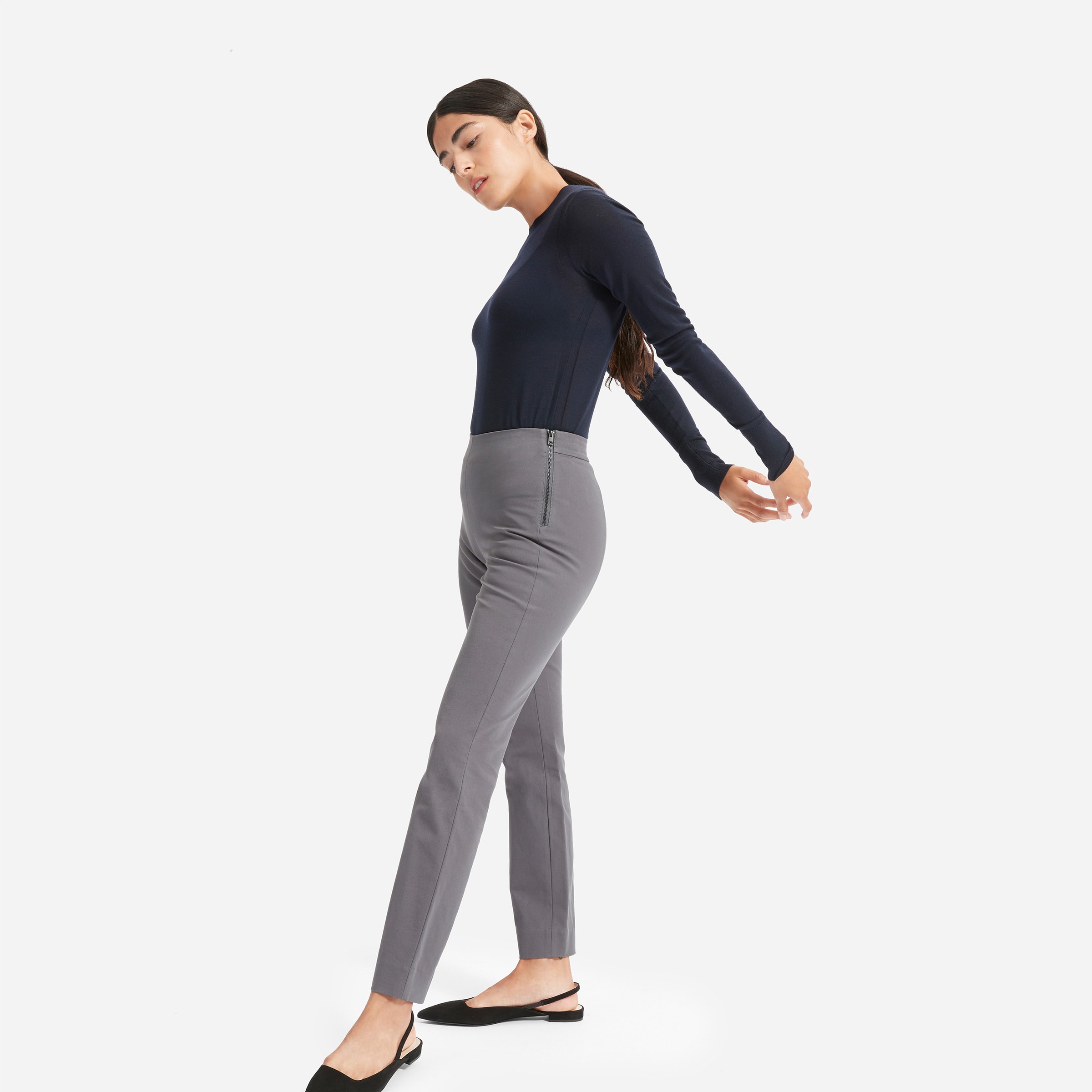 everlane side zip work pant