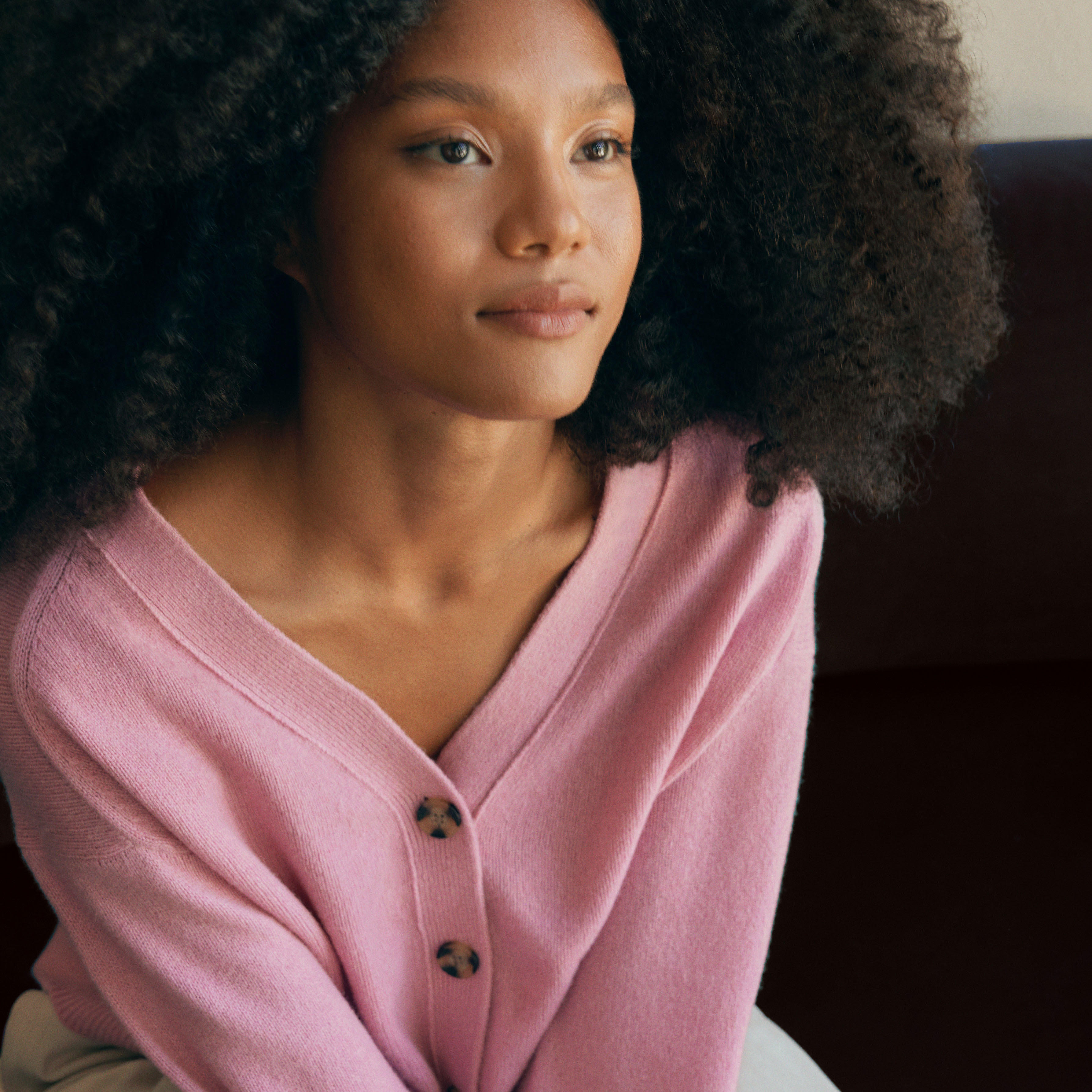 Bubble gum pink discount cardigan