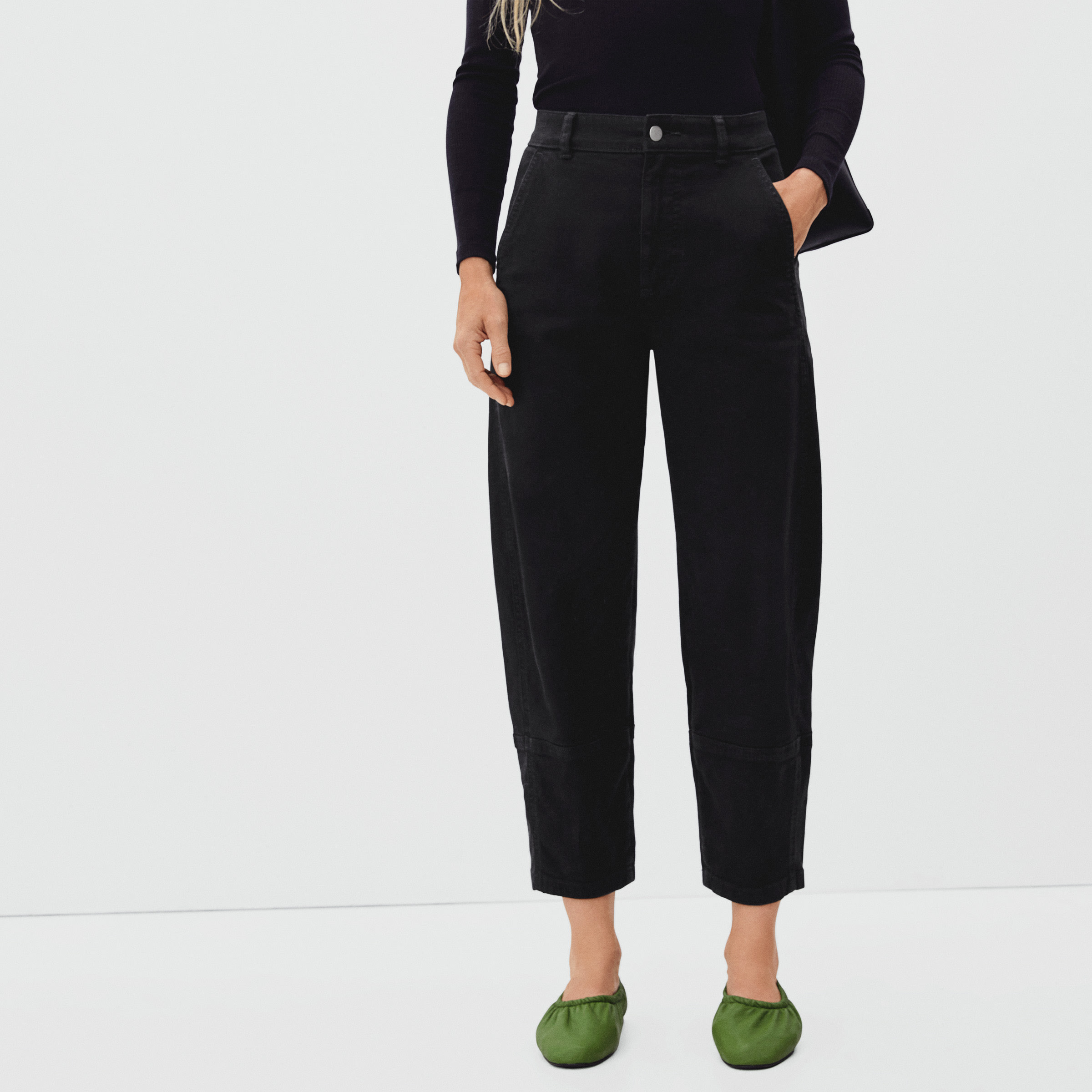 The Utility Barrel Pant Black (Organic 