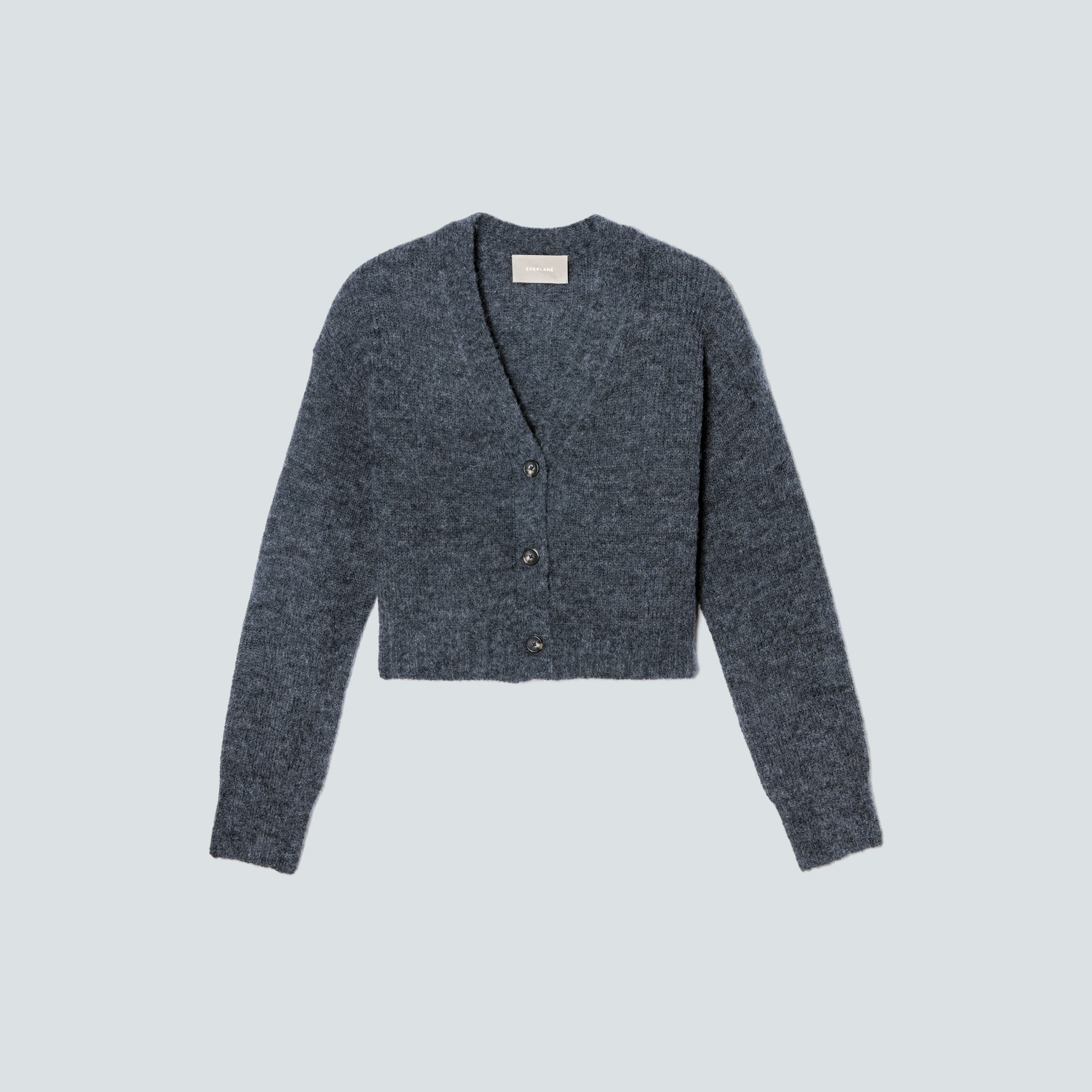 cropped alpaca cardigan everlane