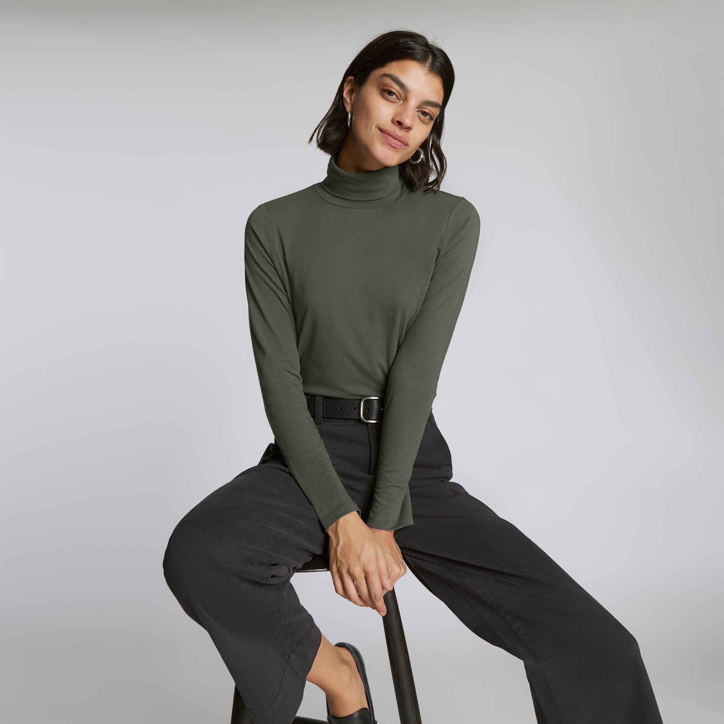 Everlane cotton turtleneck store