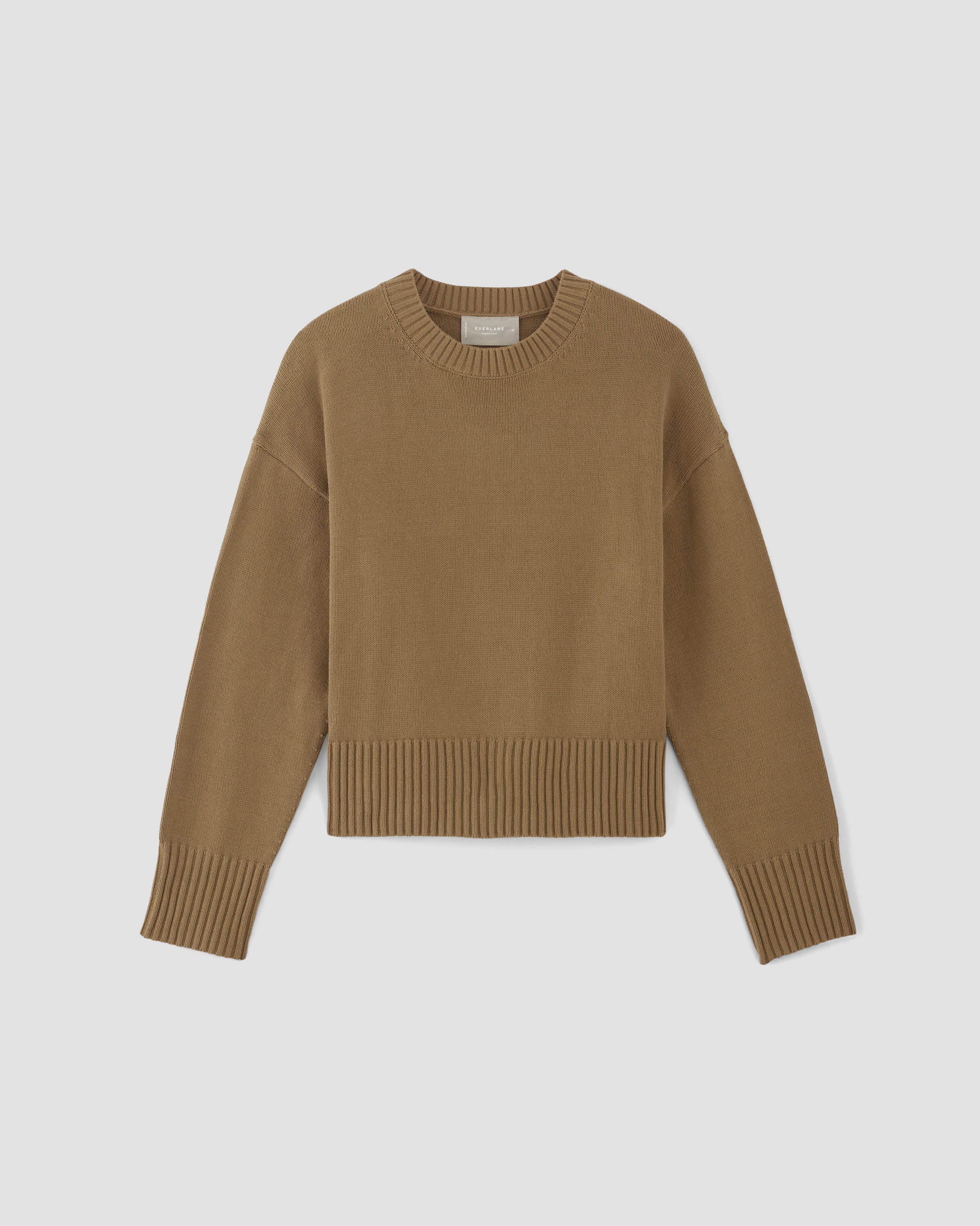 The Organic Cotton Crew Sweater Toasted Coconut – Everlane