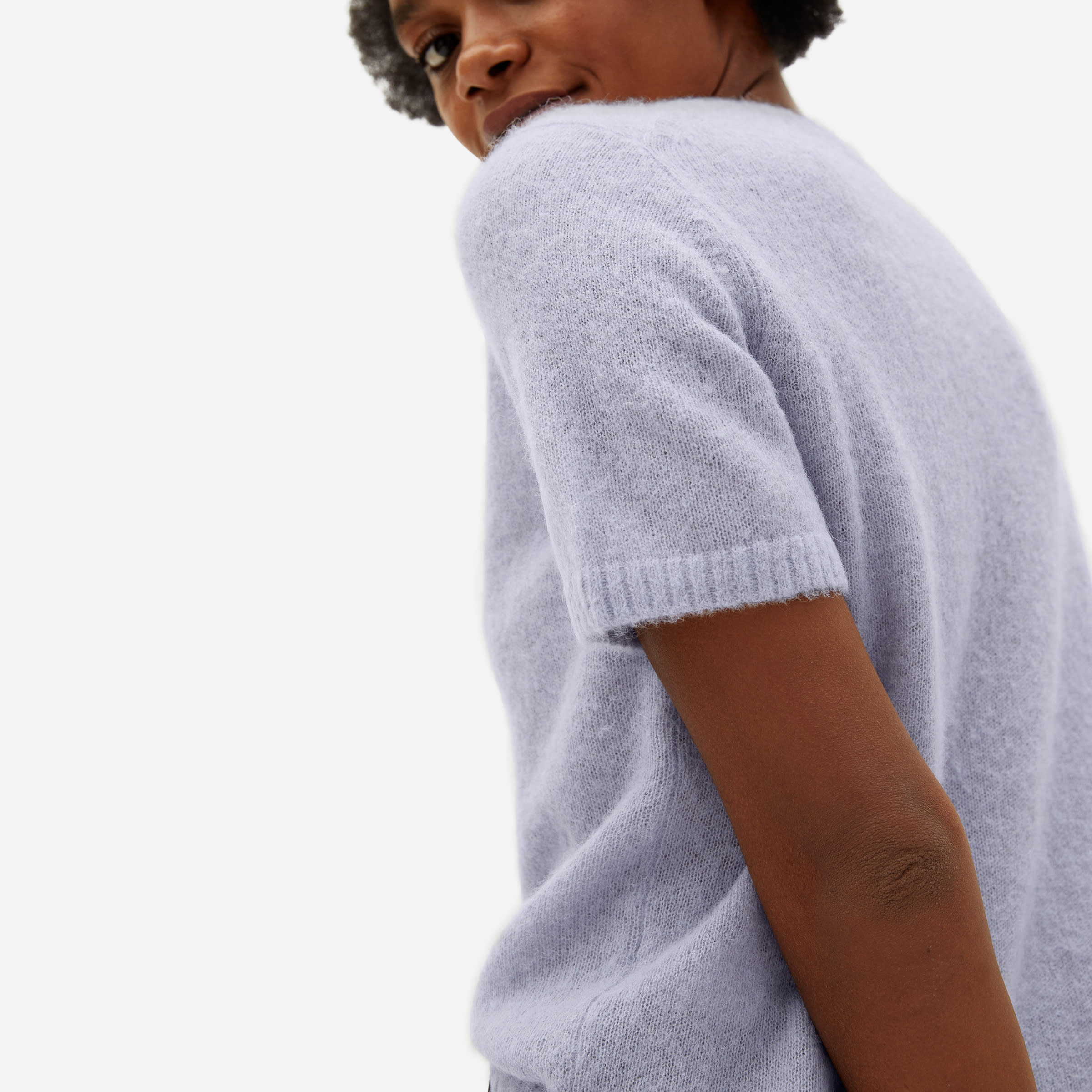 Alpaca Sweater Tee Periwinkle – Everlane