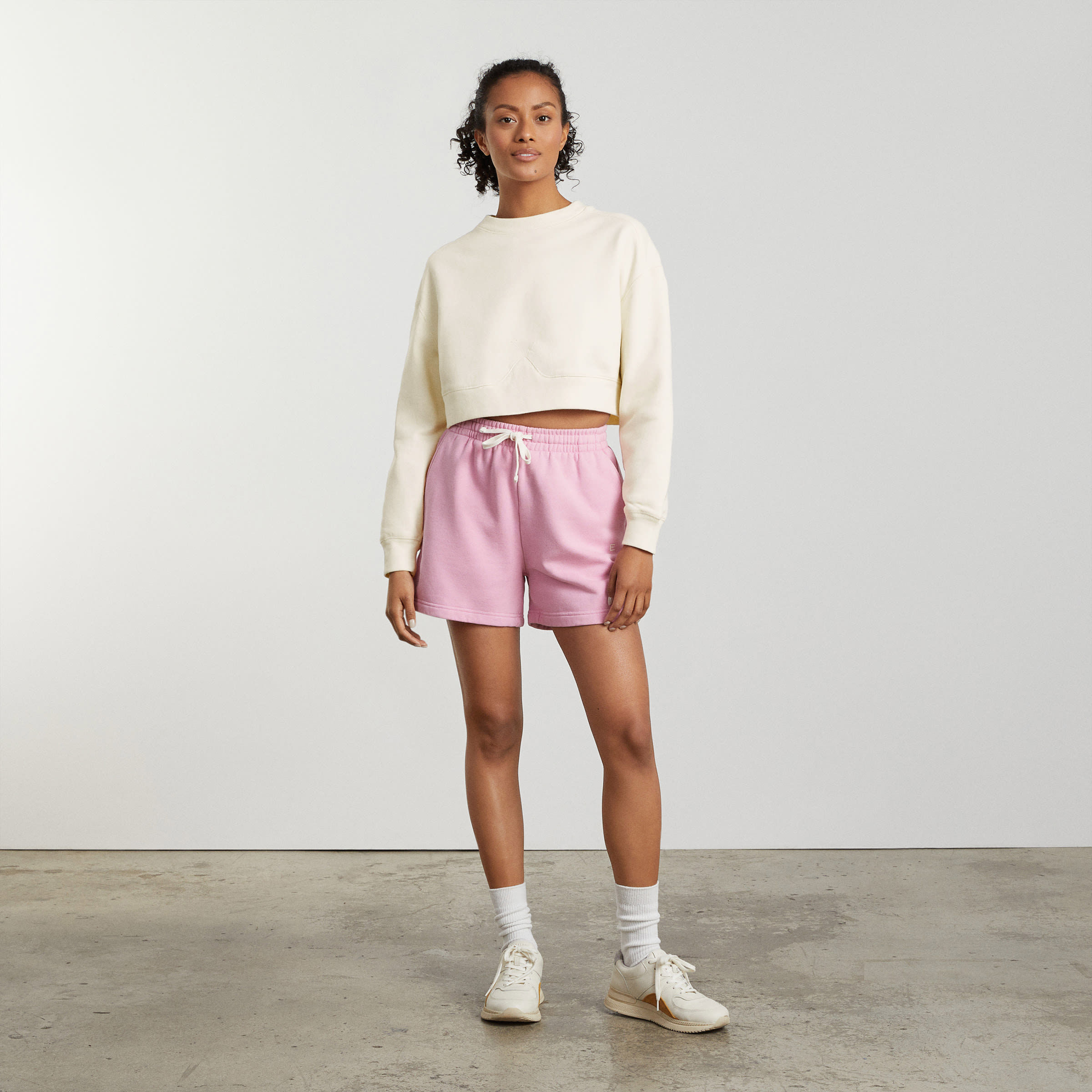 Everlane cropped sweatshirt clearance