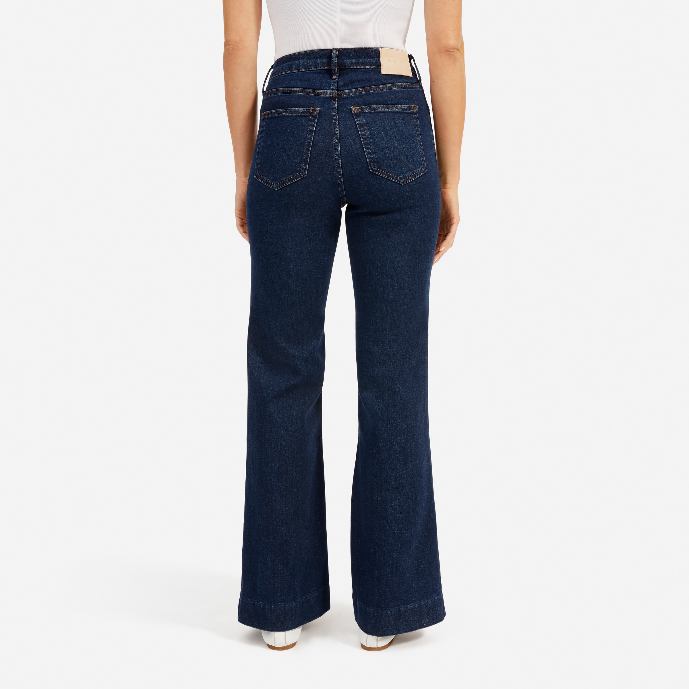 The Modern Flare Jean Dark Blue Wash – Everlane